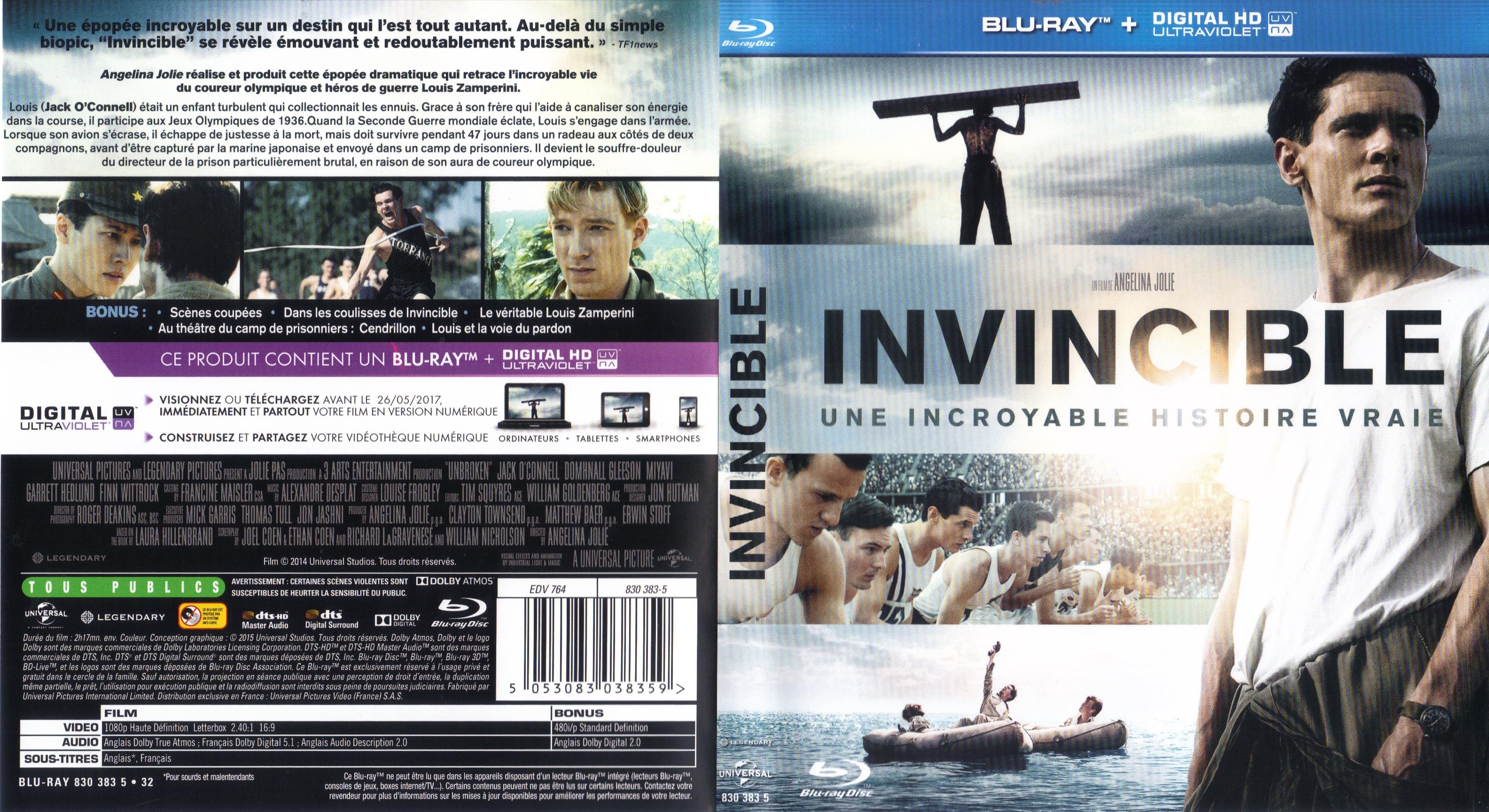 Jaquette DVD Invincible (2015) (BLU-RAY)