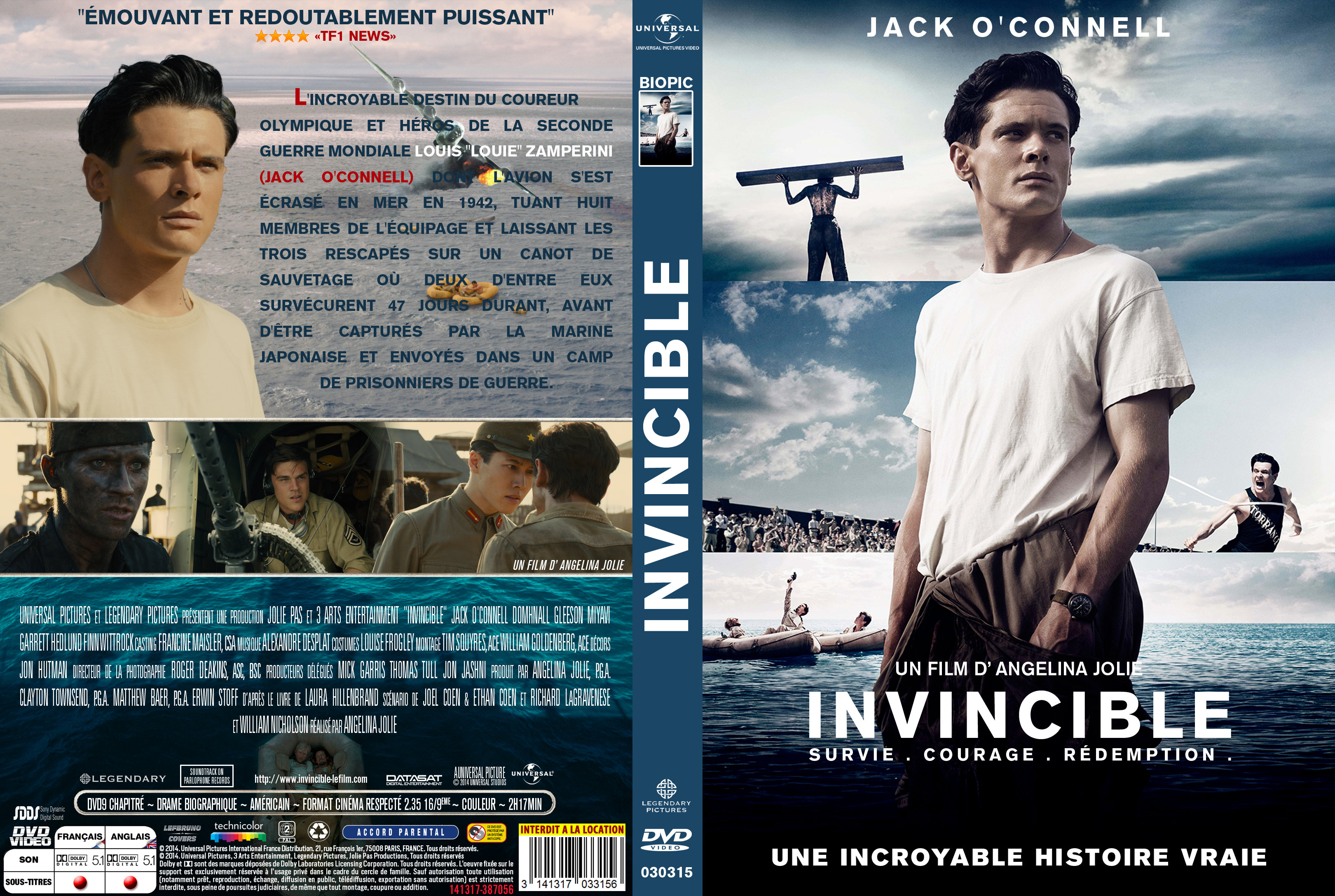 Jaquette DVD Invincible (2015) custom