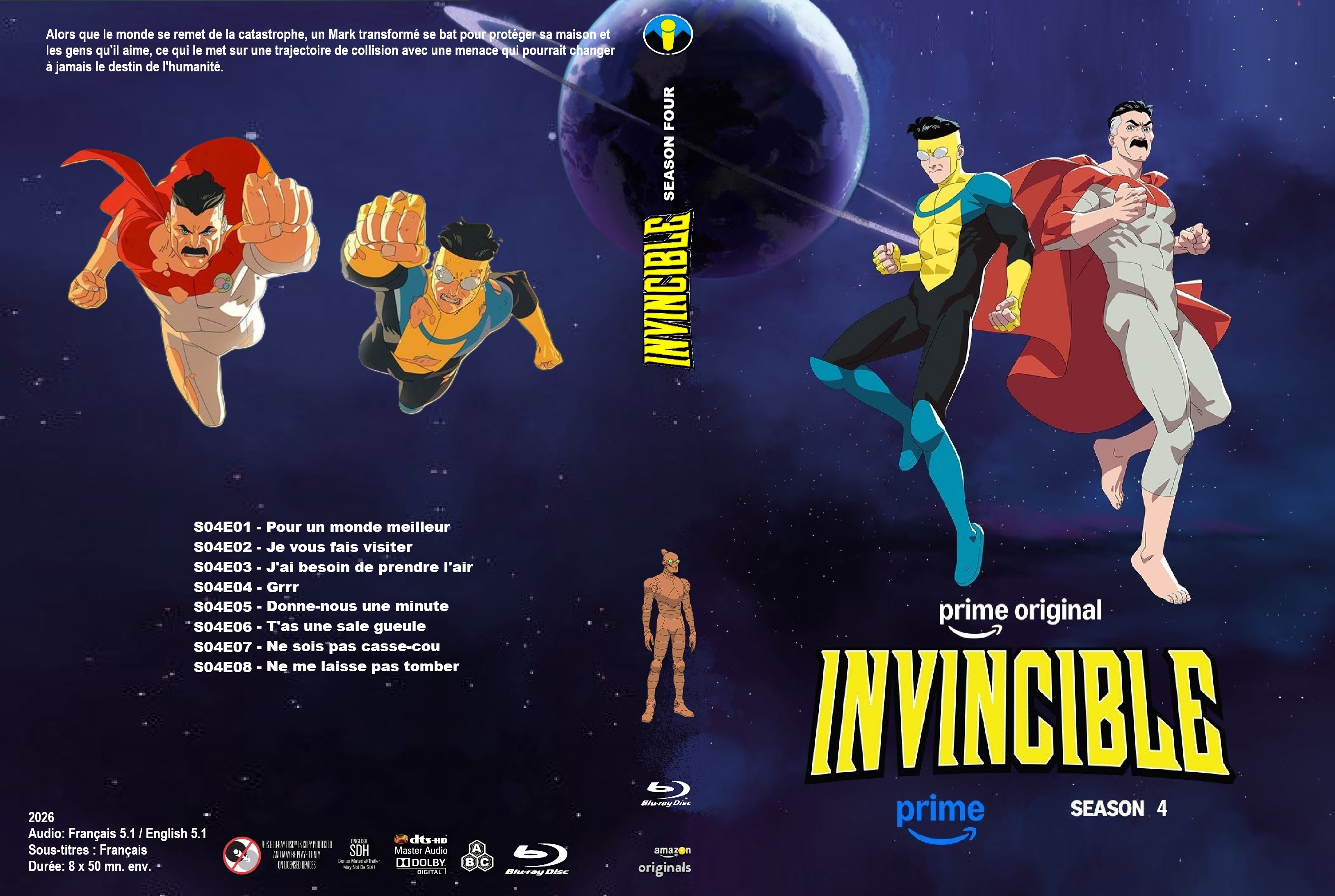 Jaquette DVD Invincible saison 4 custom