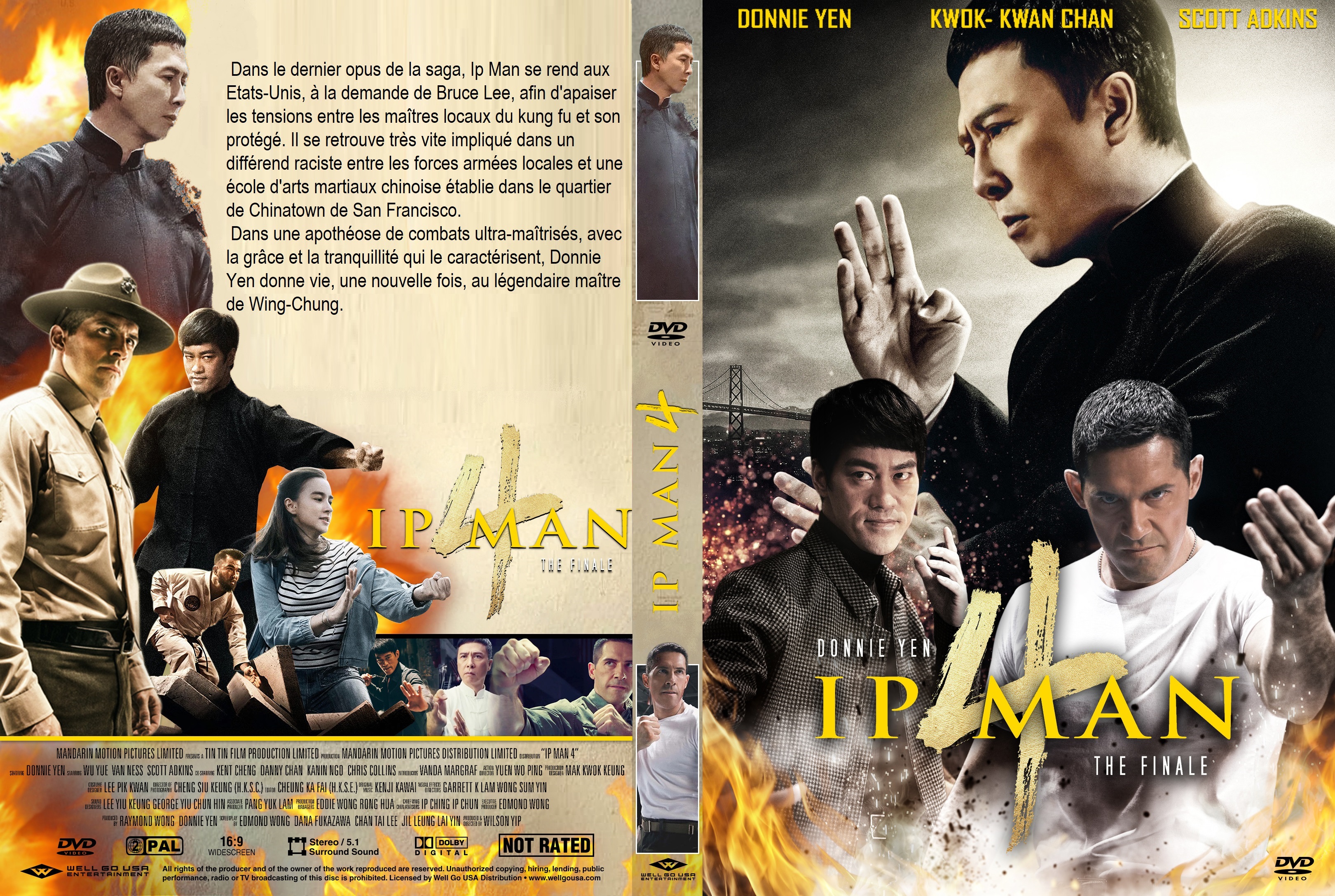 Jaquette DVD Ip Man 4 custom