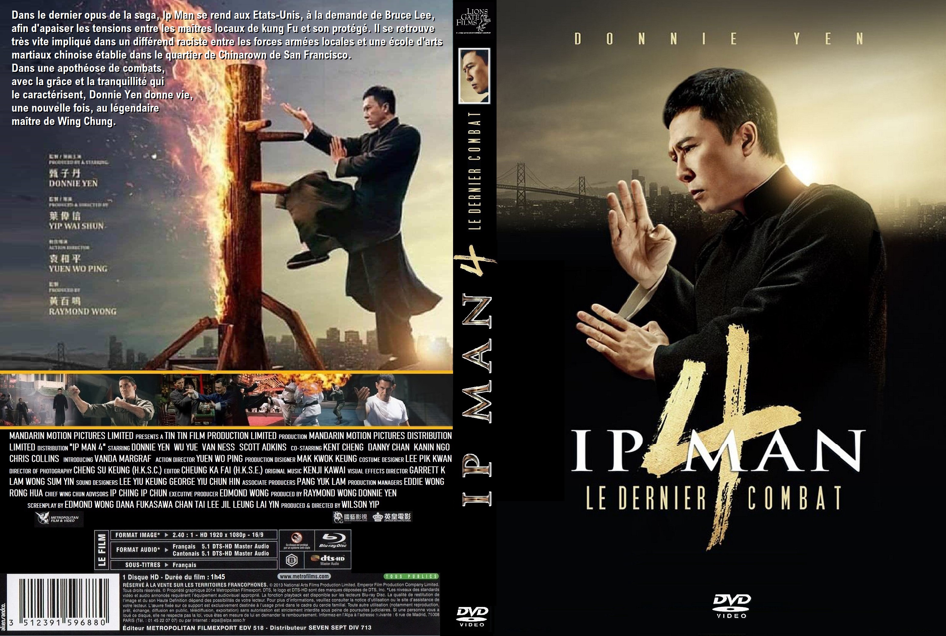 Jaquette DVD Ip Man 4 custom v2