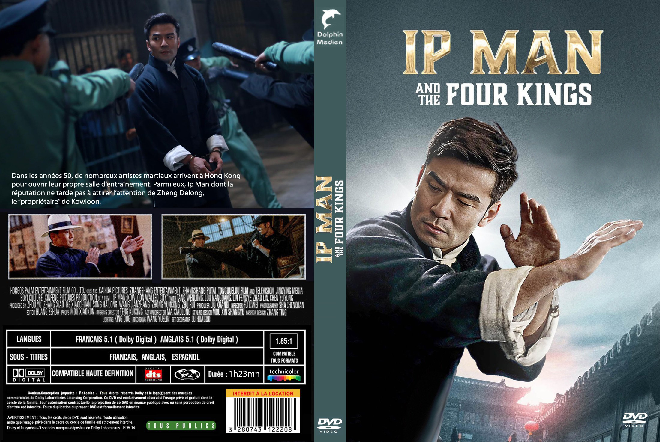 Jaquette DVD Ip Man and Four Kings custom