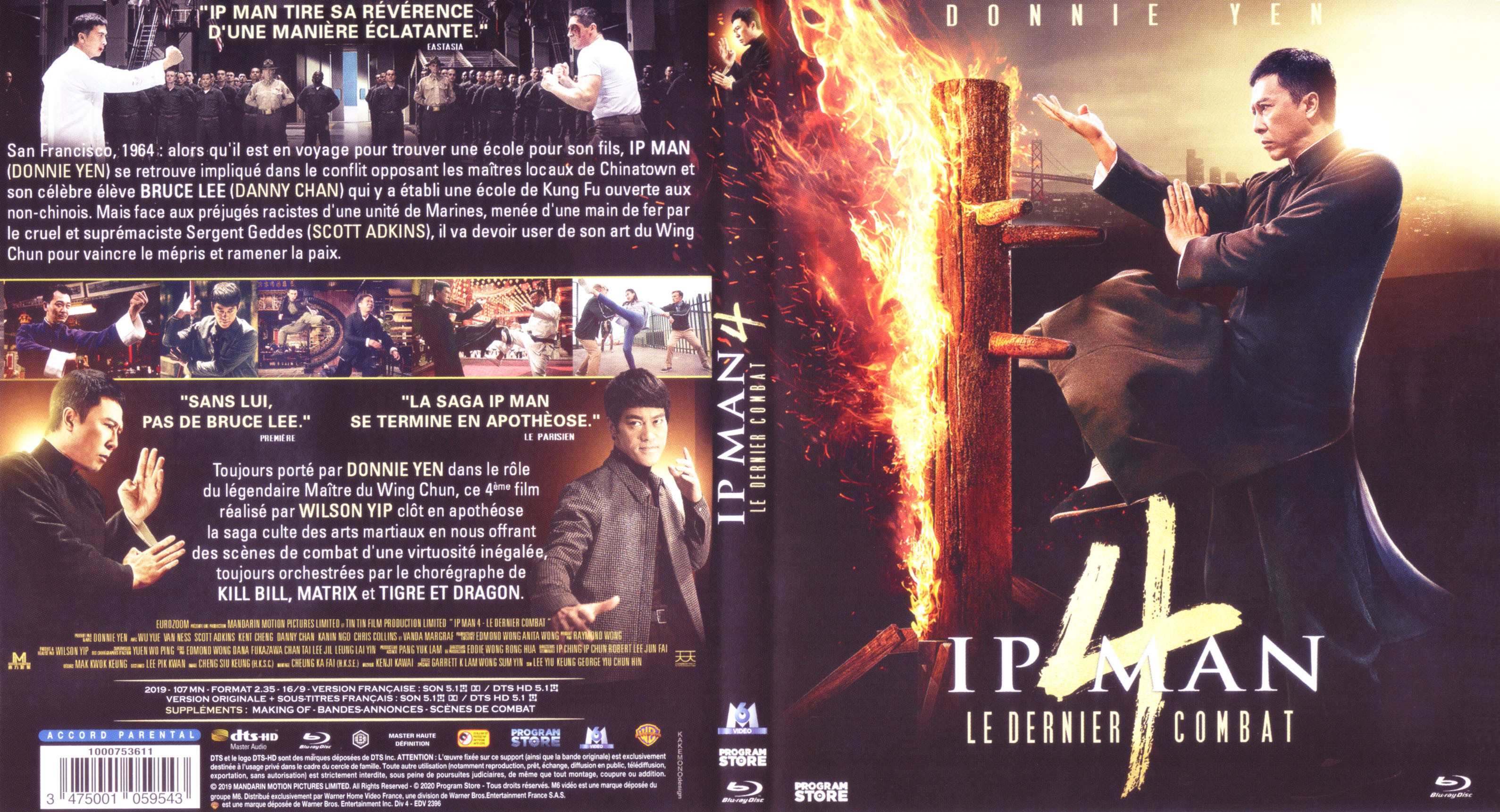 Jaquette DVD Ip man 4 (BLU-RAY)