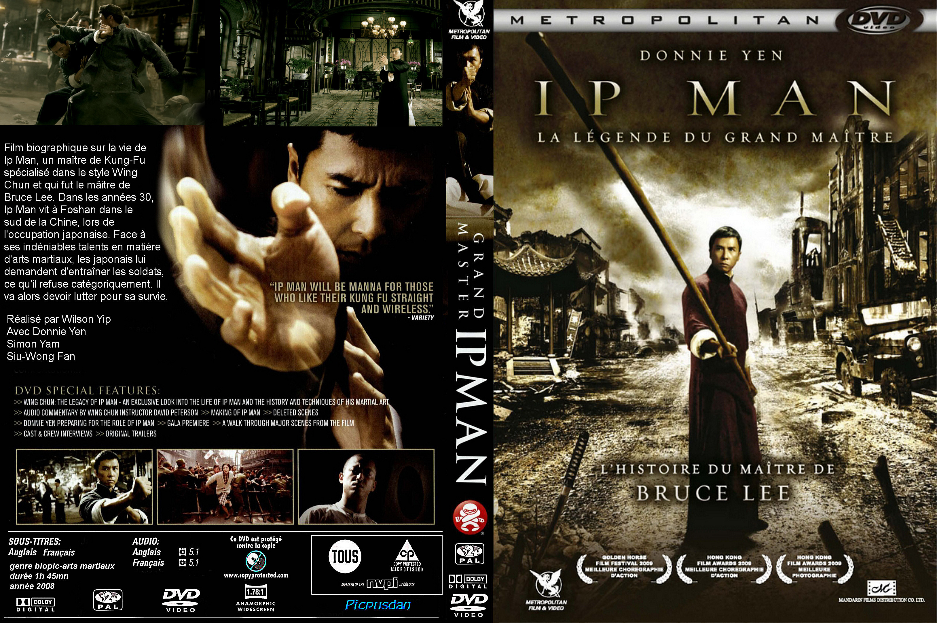 Jaquette DVD Ip man custom