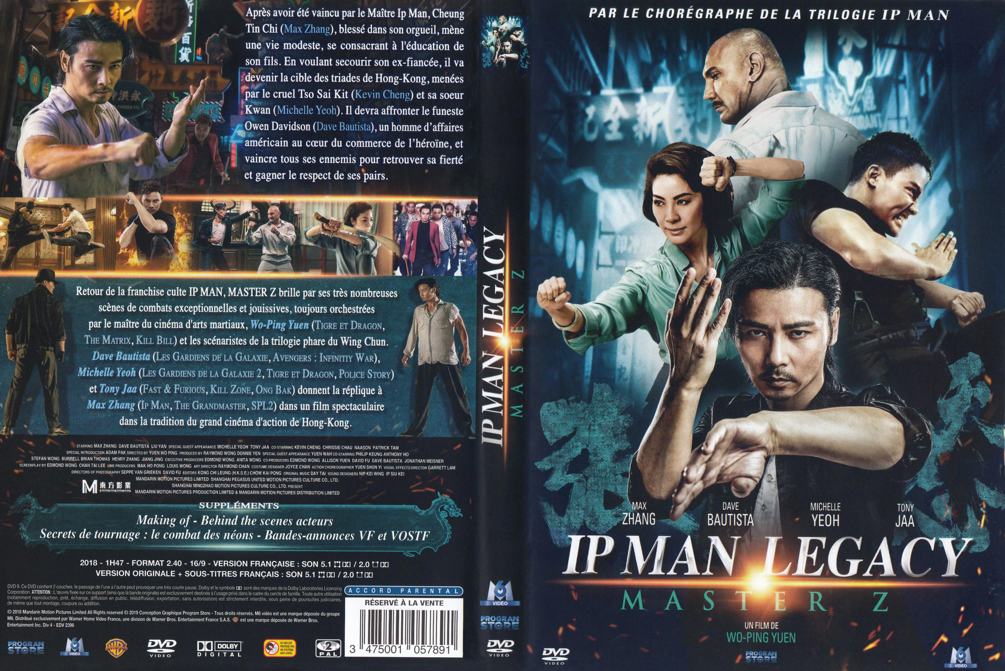 Jaquette DVD Ip man legacy Master Z