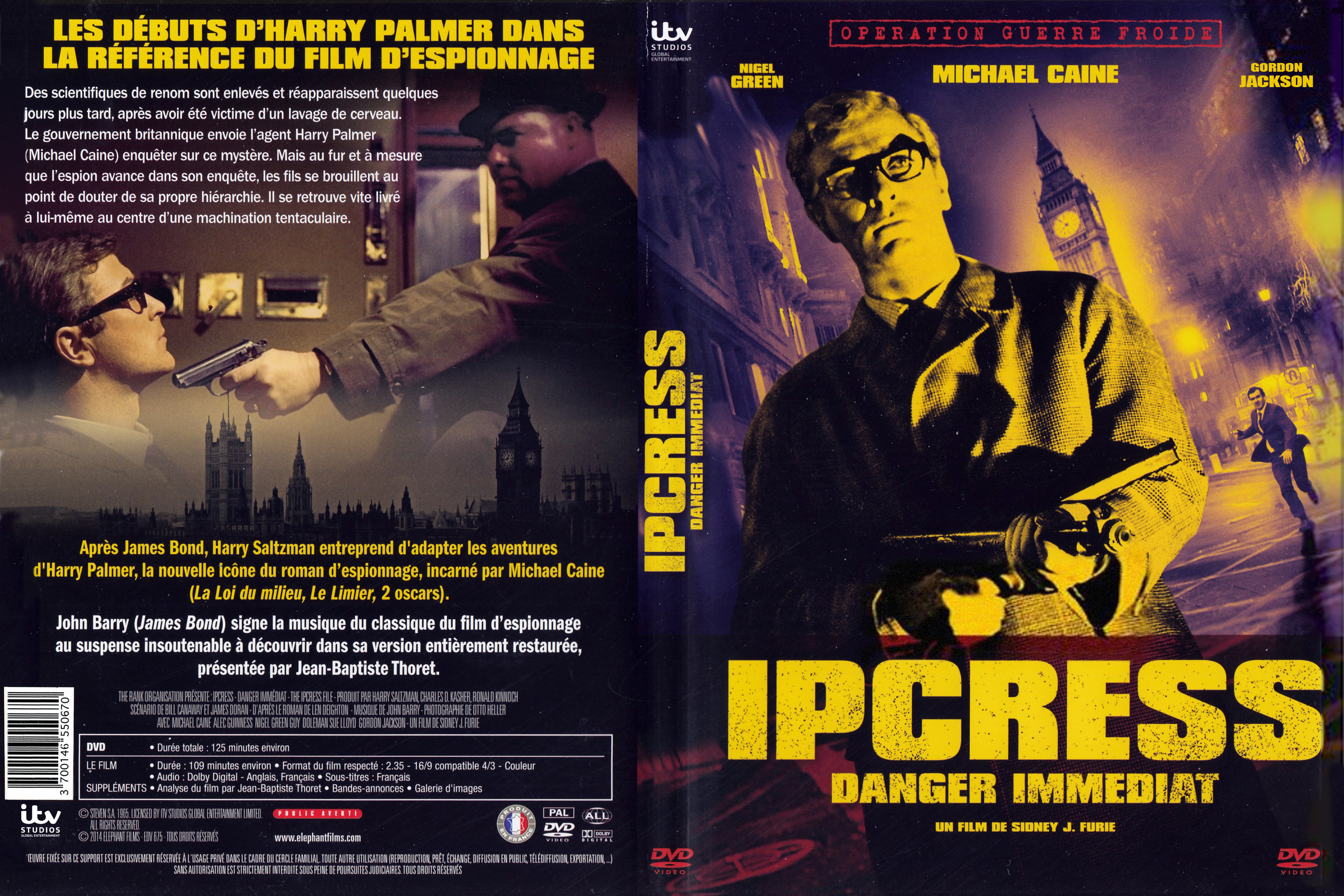 Jaquette DVD Ipcress danger immediat v2