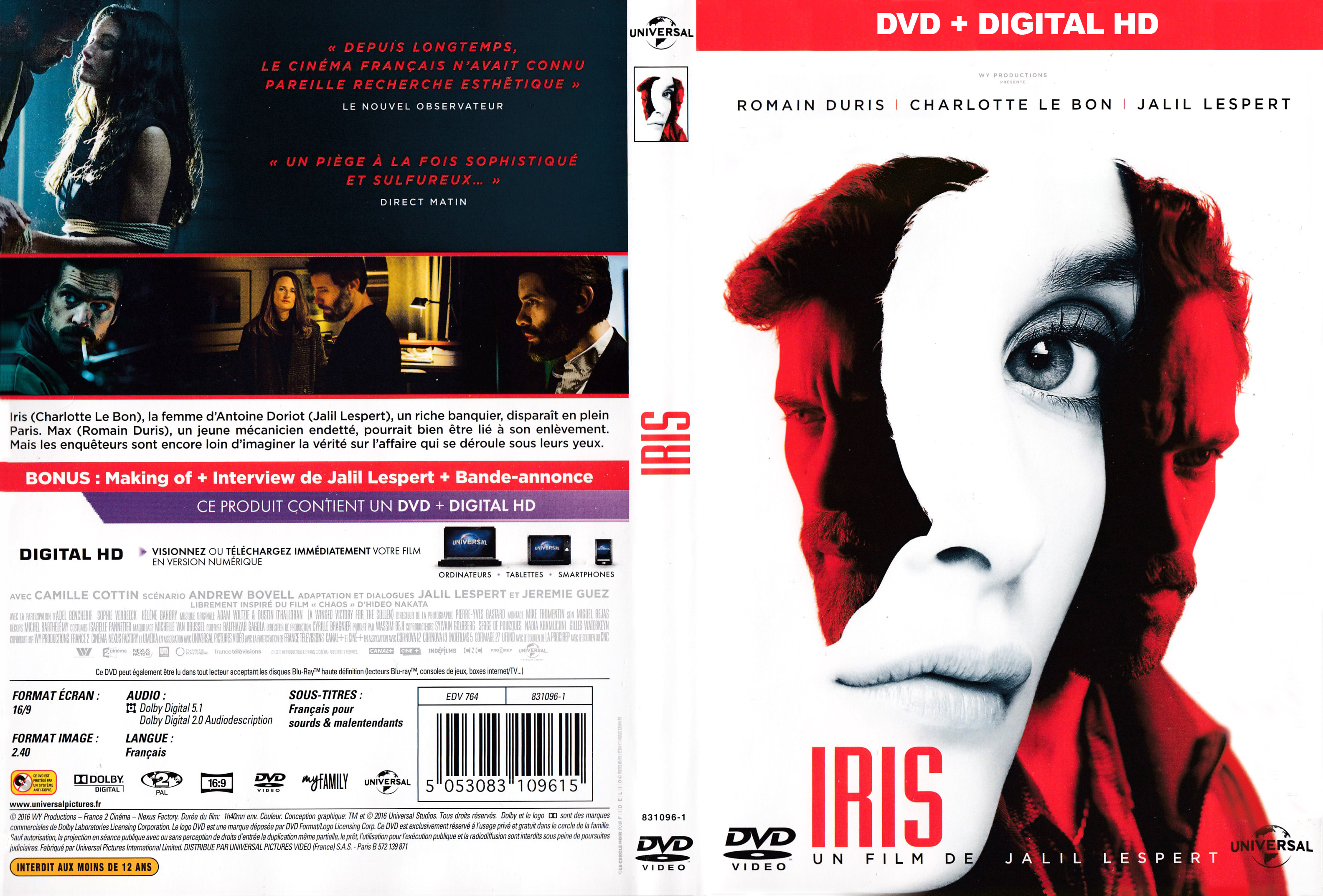 Jaquette DVD Iris