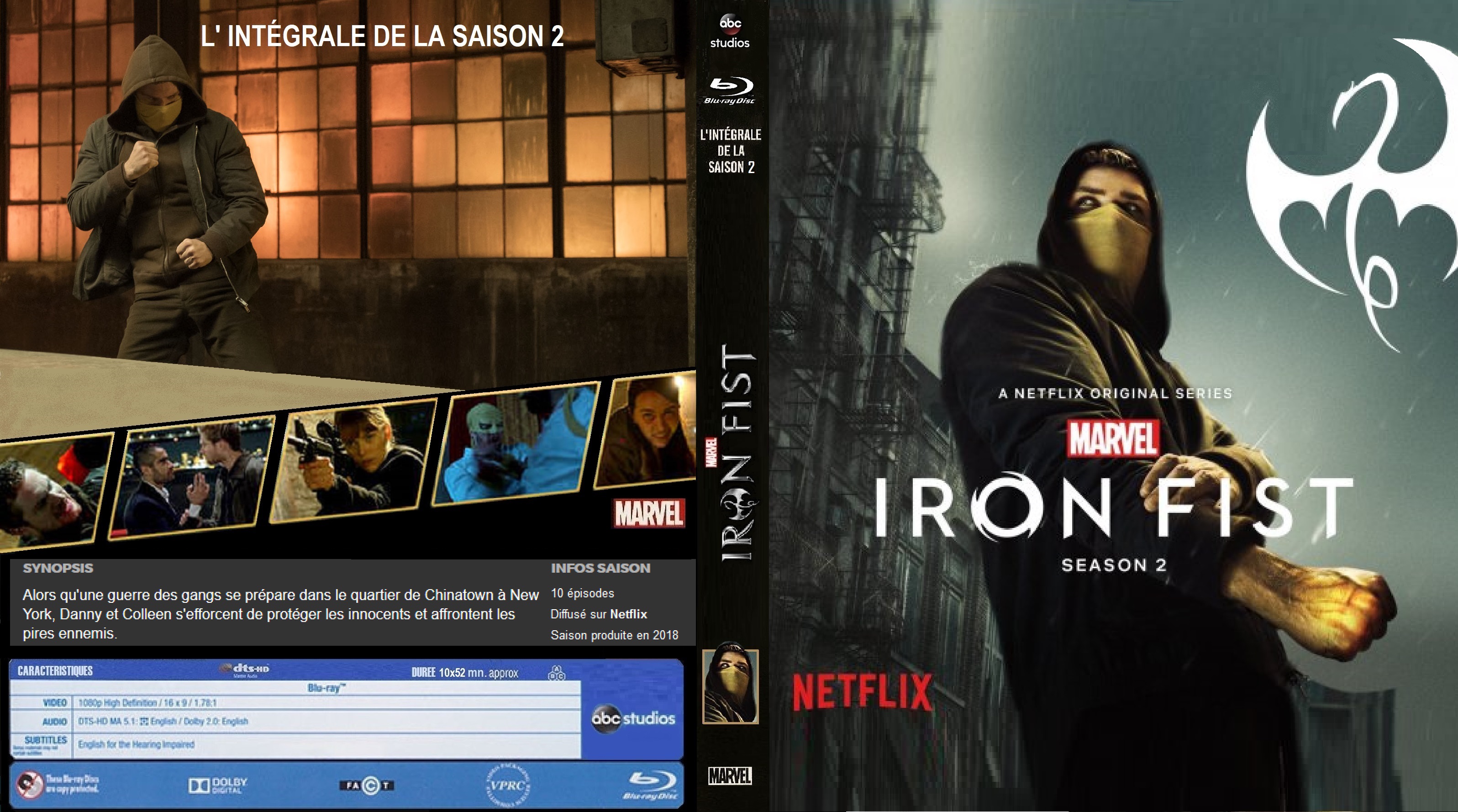 Jaquette DVD Iron Fist saison 2 custom (BLU-RAY) v2