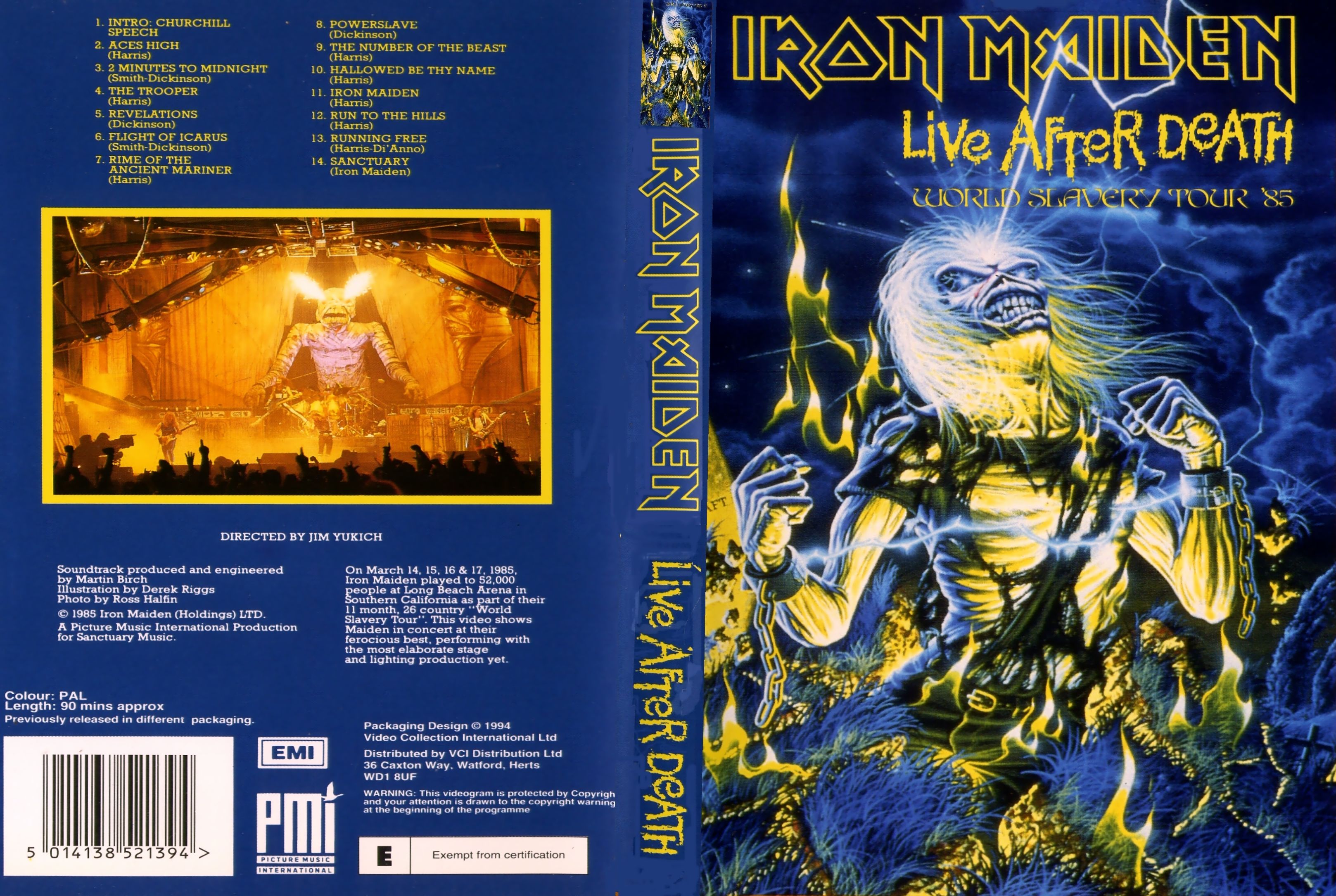 Jaquette DVD Iron Maiden - live after death