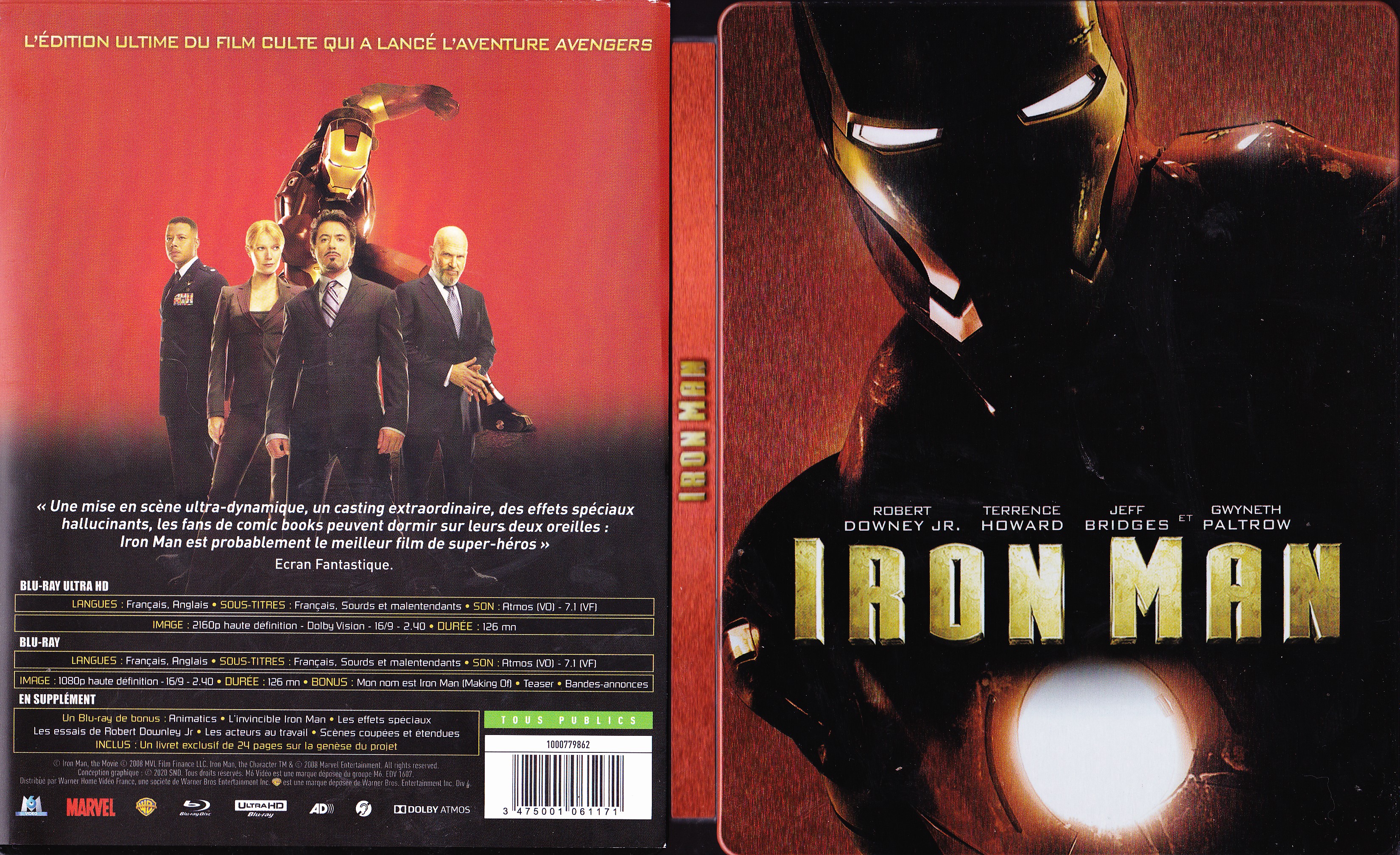 Jaquette DVD Iron Man (BLU-RAY) v4