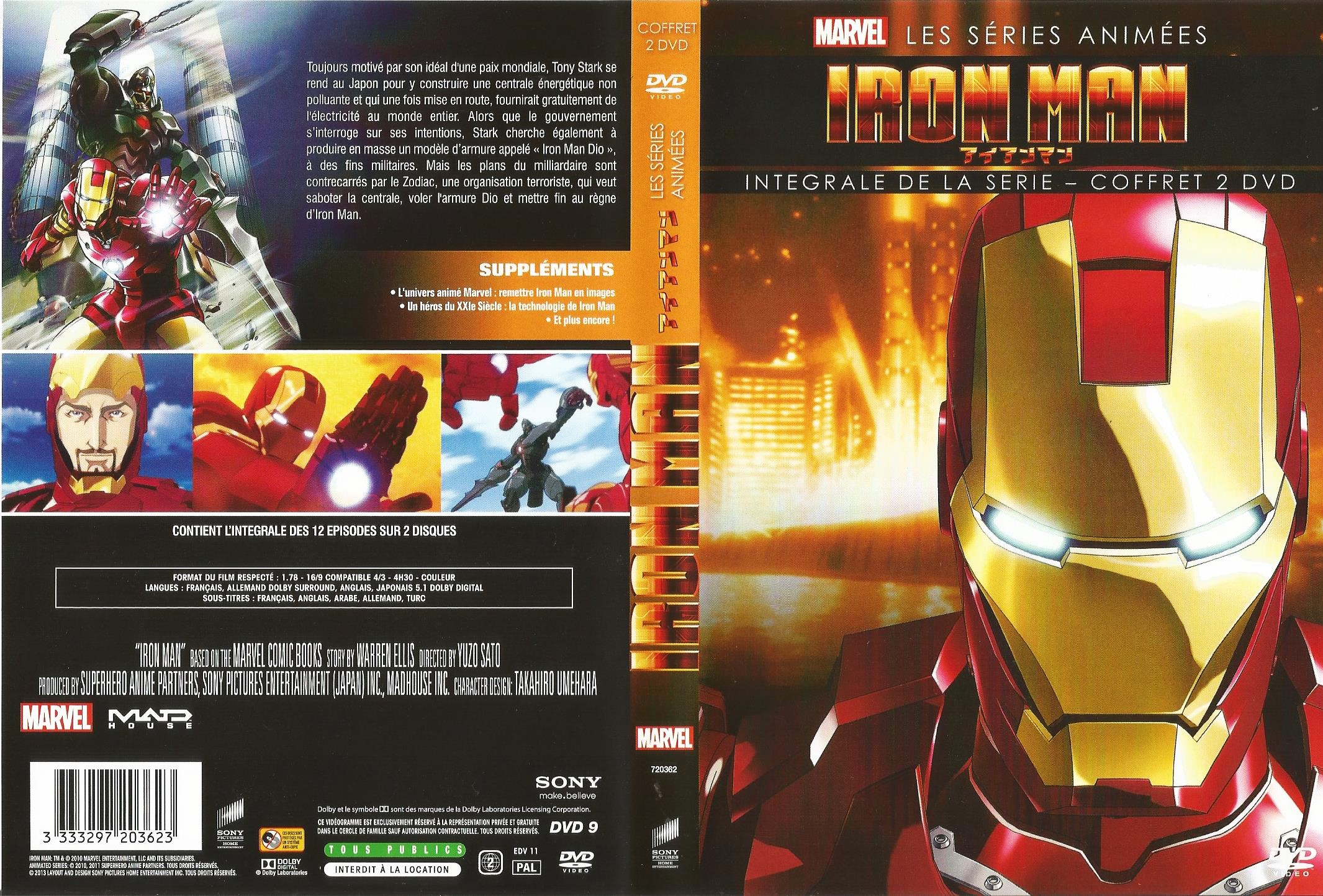 Jaquette DVD Iron Man la serie anime