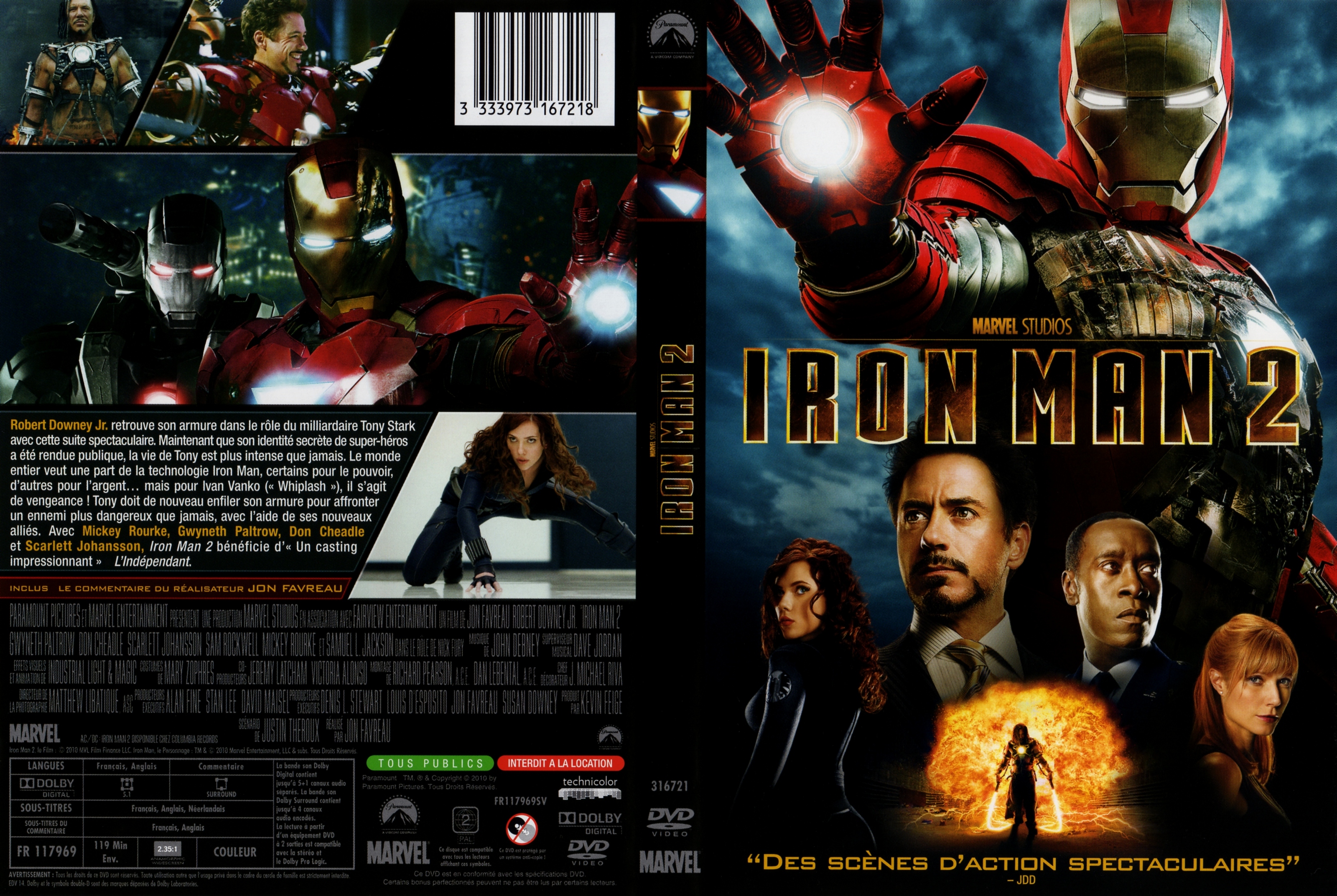 Jaquette DVD Iron man 2