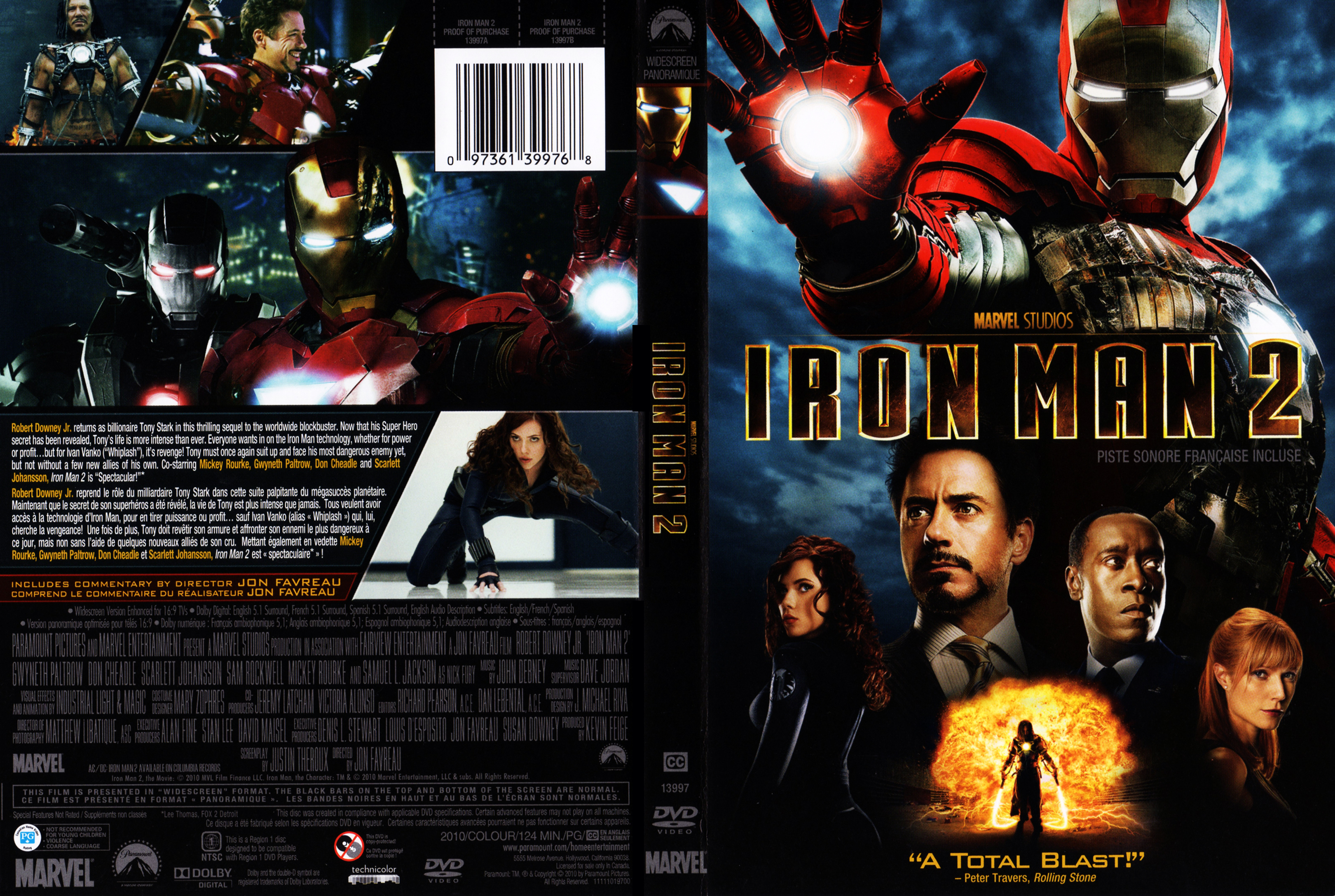 Jaquette DVD Iron man 2 (Canadienne)
