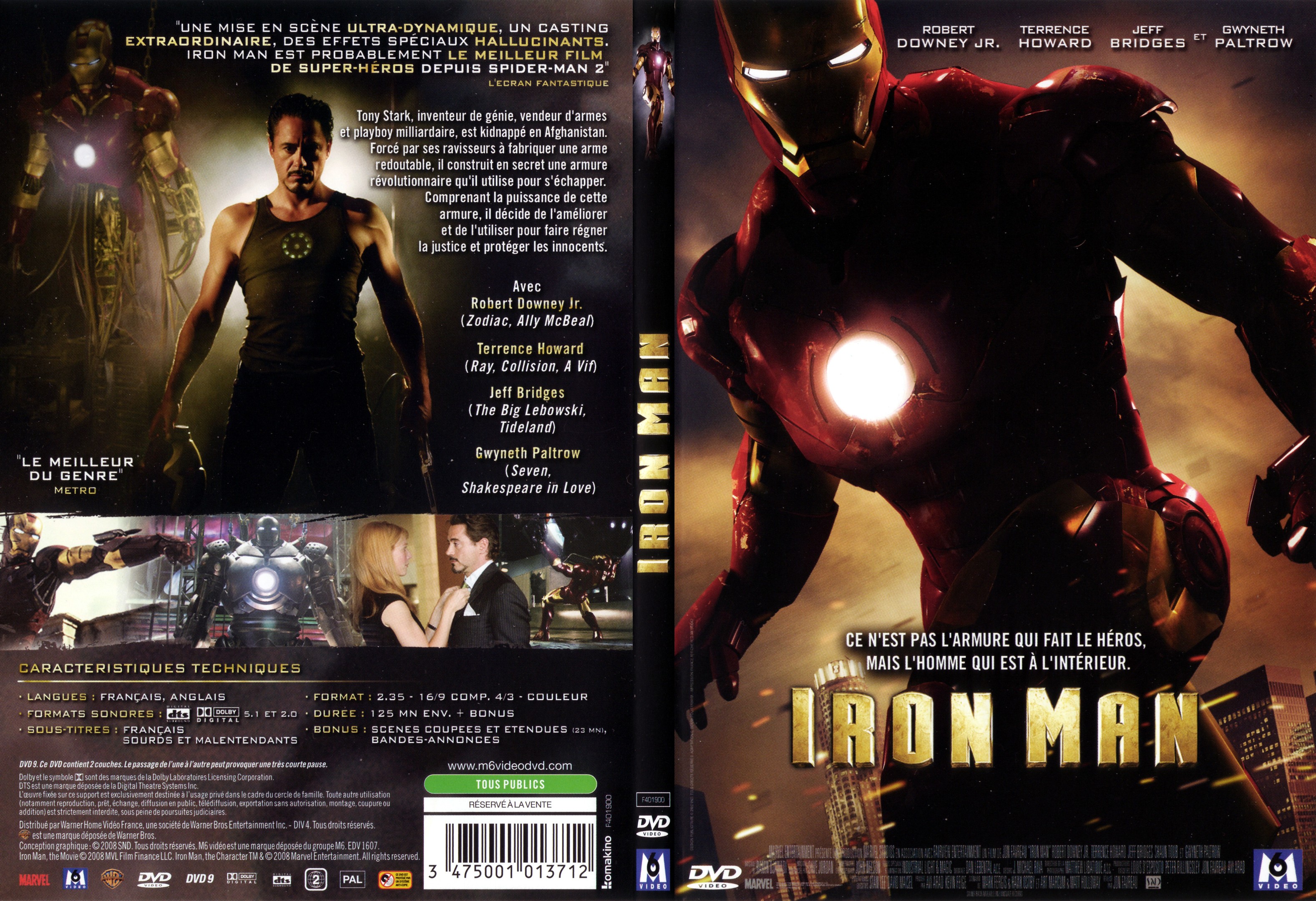 Jaquette DVD Iron man - SLIM