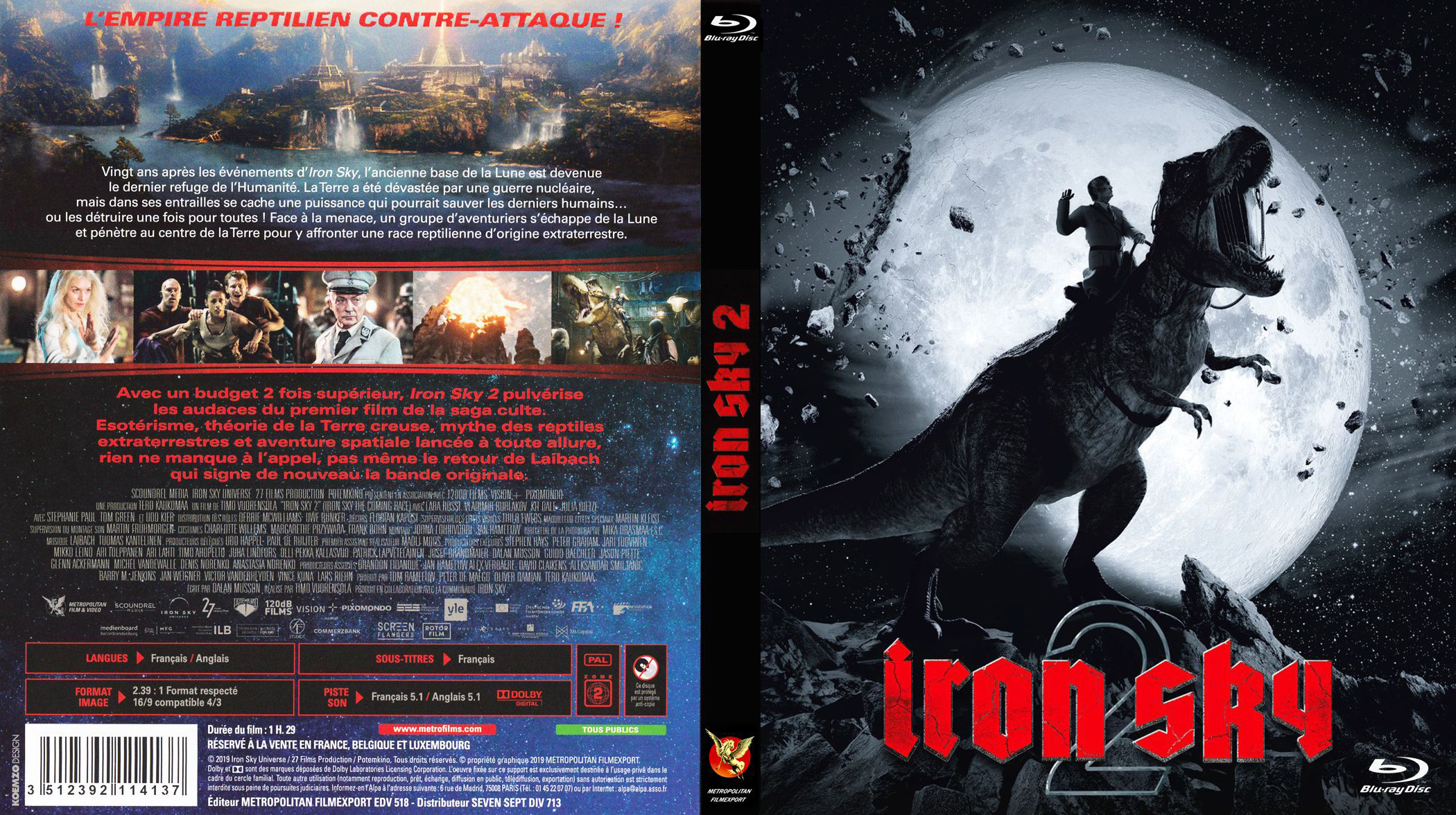 Jaquette DVD Iron sky 2 custom (BLU-RAY)