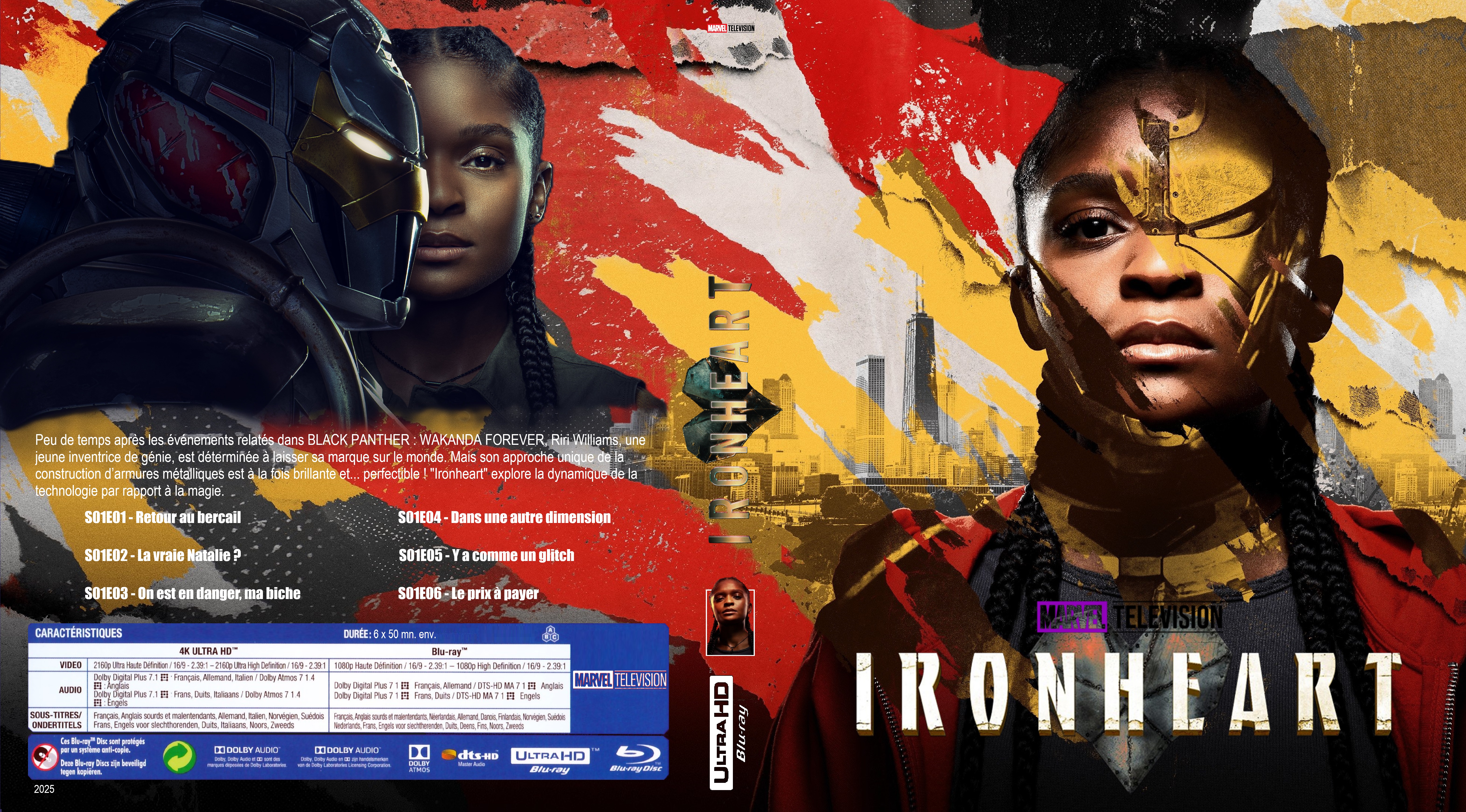 Jaquette DVD Ironheart saison 1 4K custom (BLU-RAY) v2