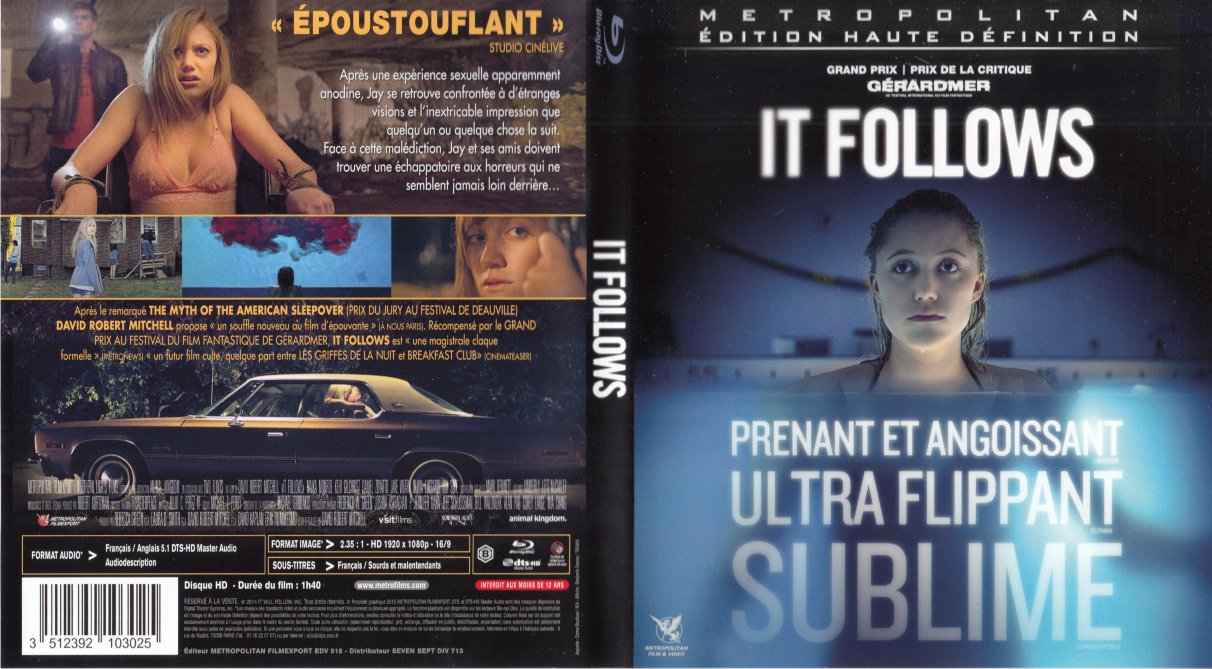 Jaquette DVD It Follows (BLU-RAY) v2