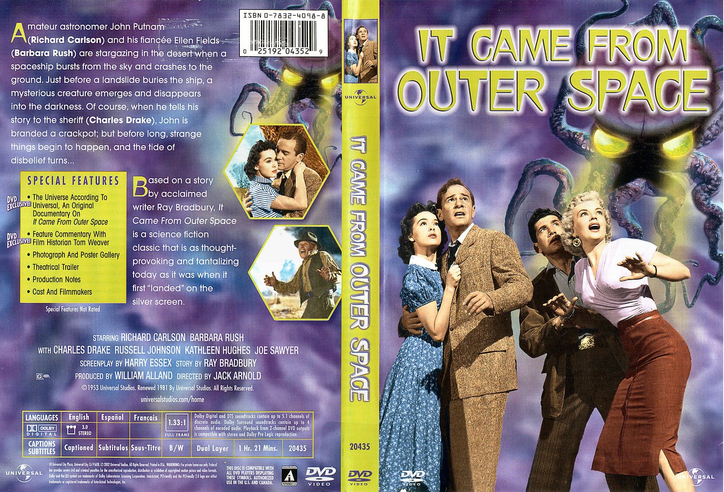 Jaquette DVD It came from outer space