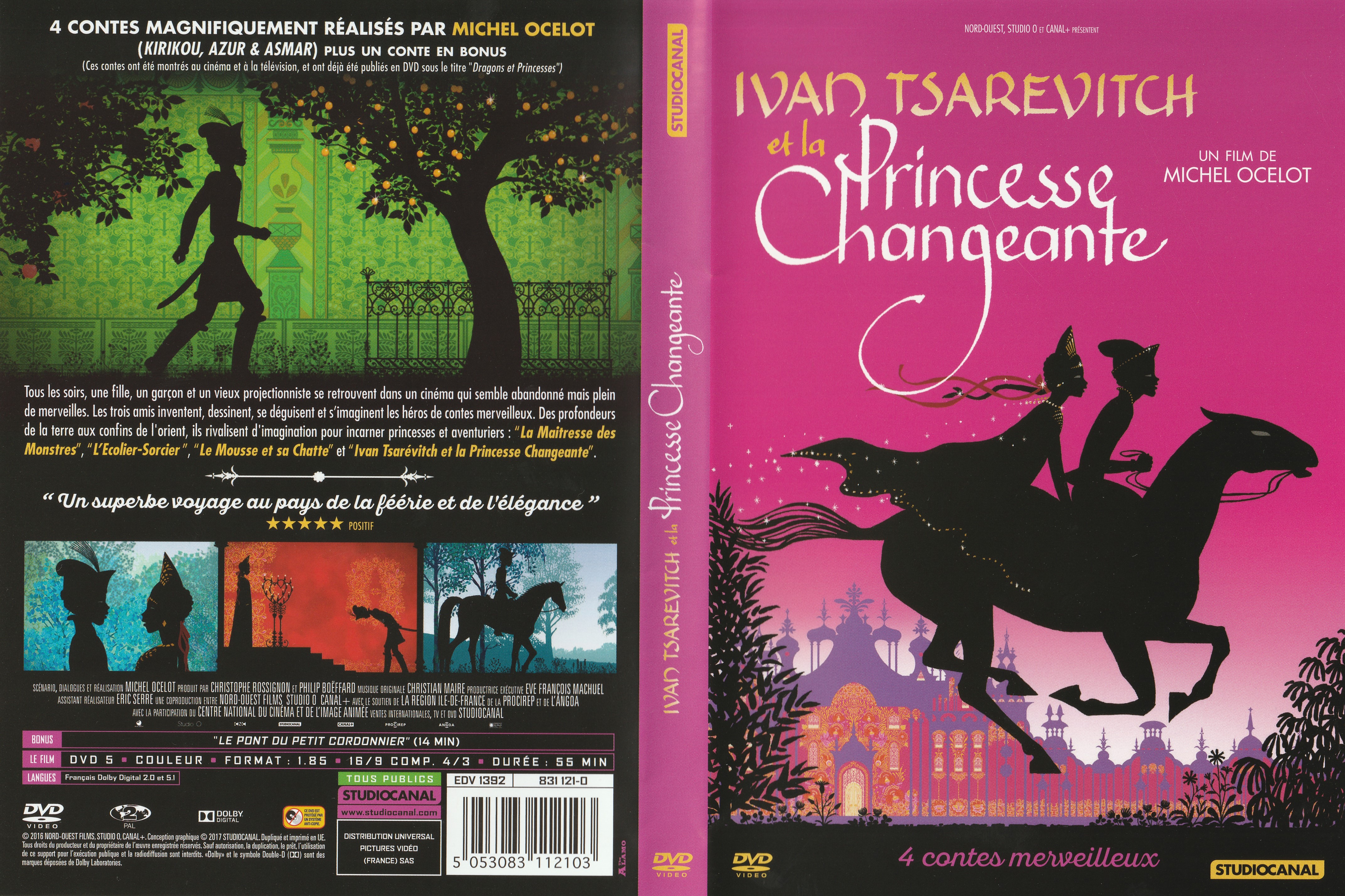 Jaquette DVD Ivan Tsarevitch et la princesse changeante