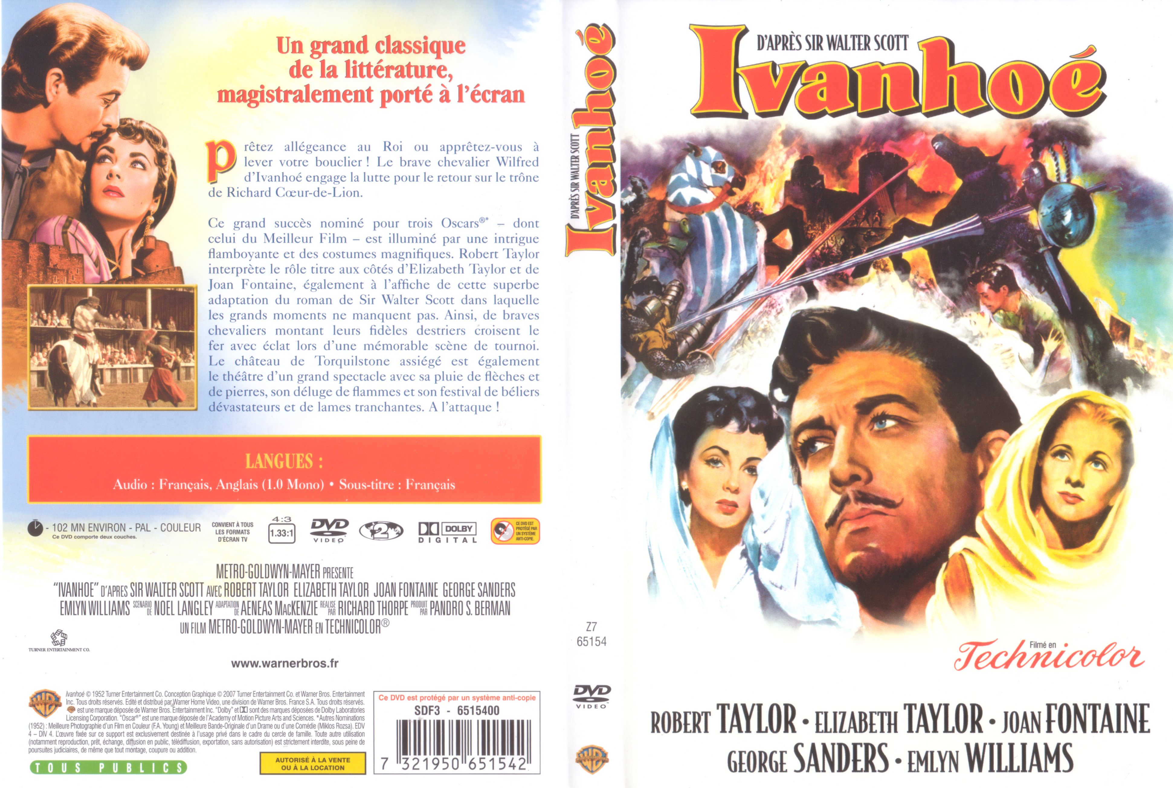 Jaquette DVD Ivanhoe