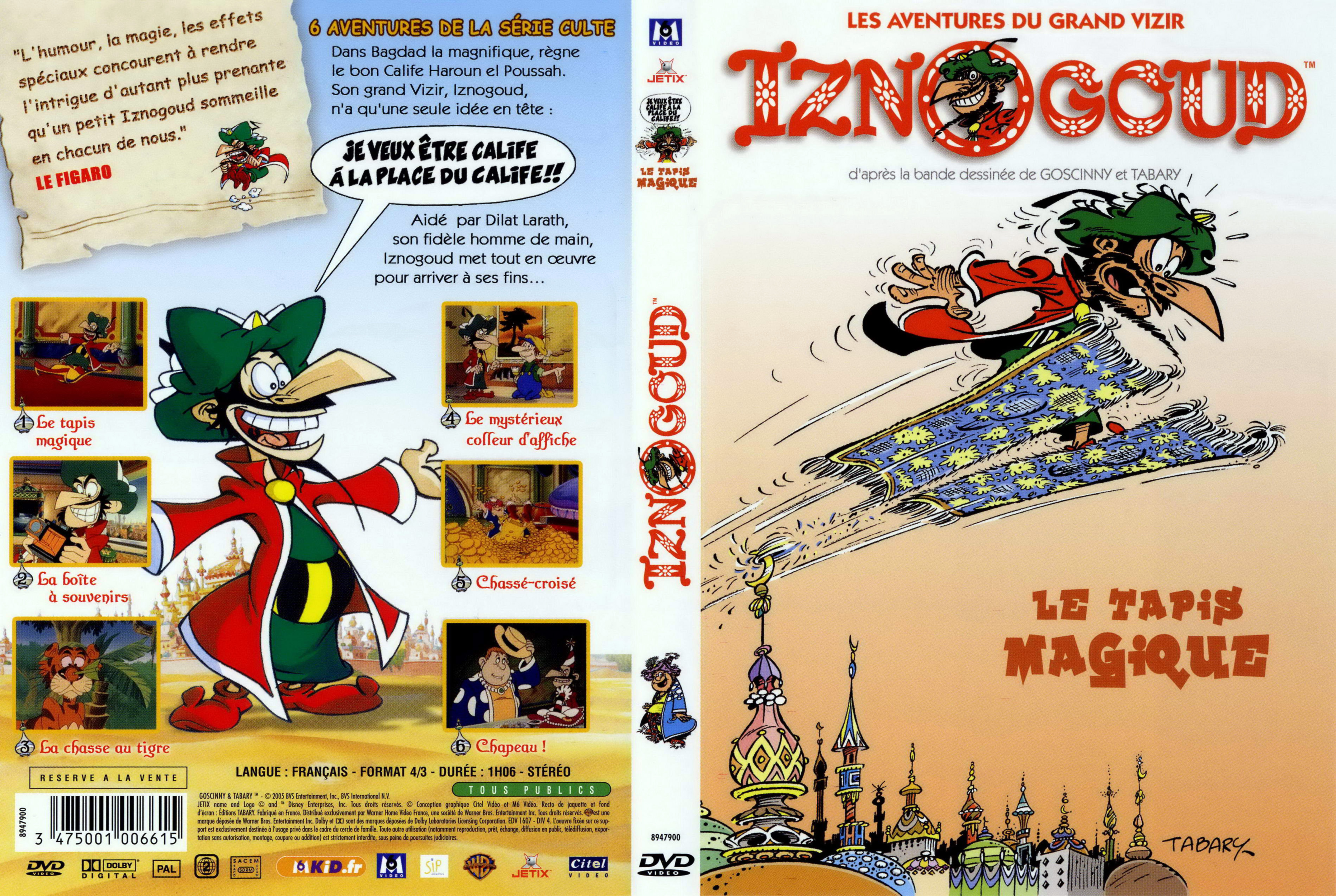 Jaquette DVD Iznogoud Le tapis magique