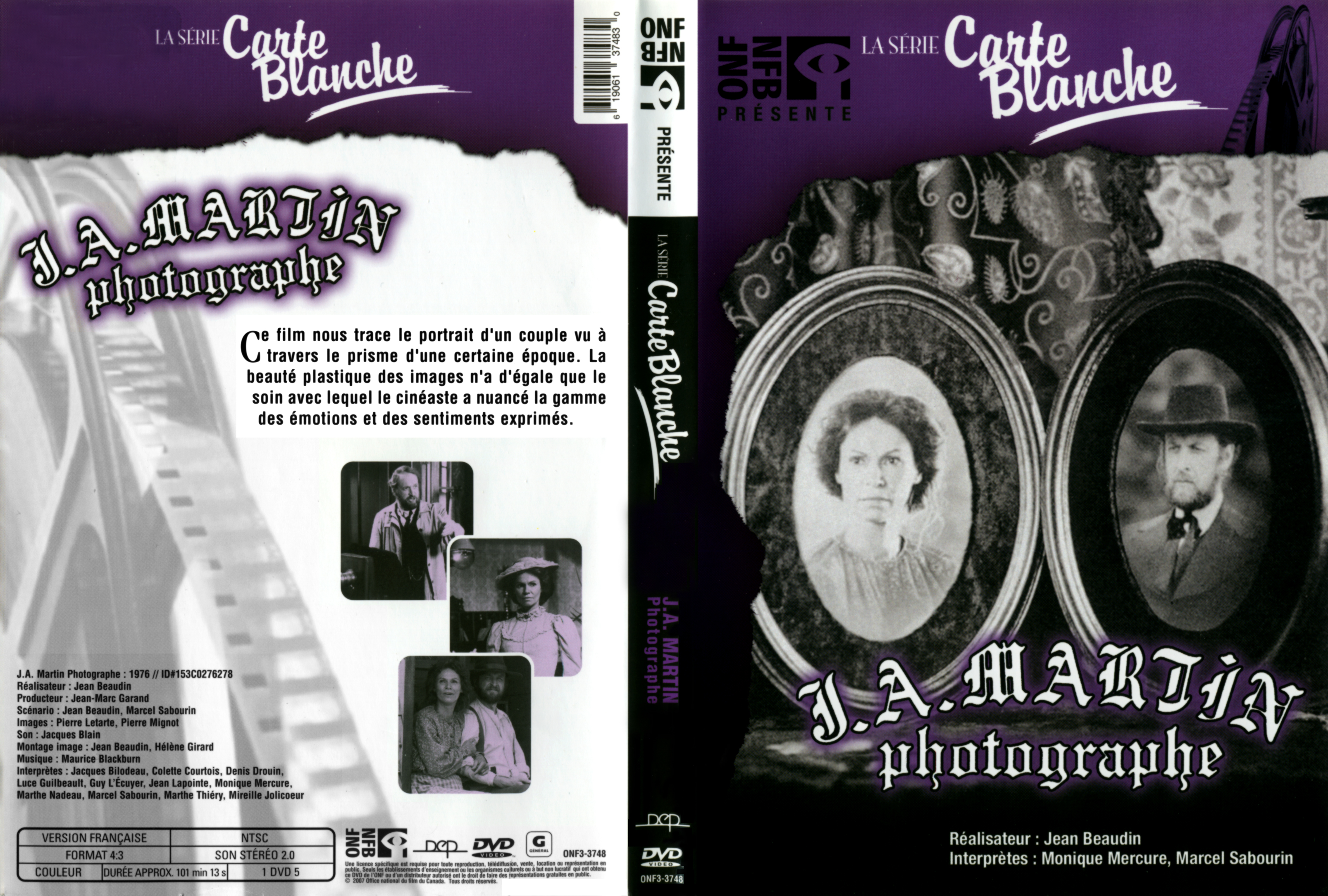 Jaquette DVD J.A. Martin photographe