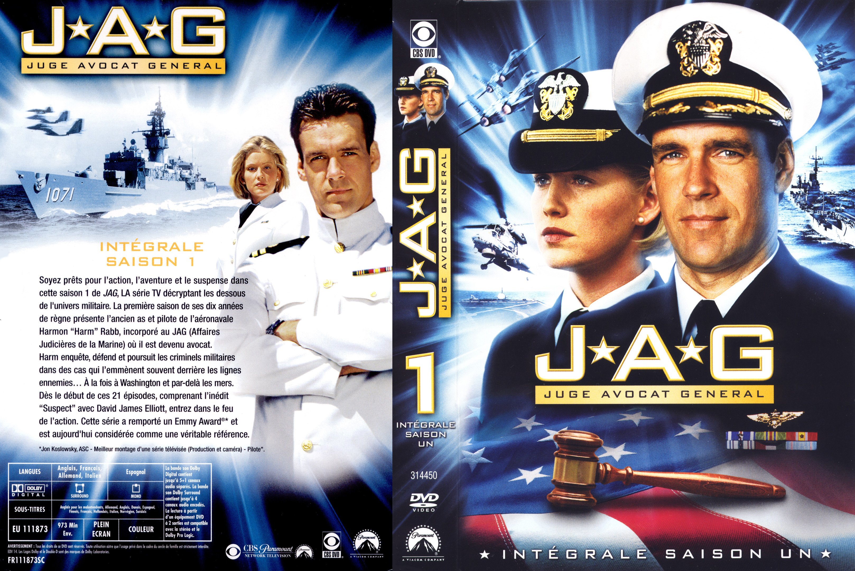 Jaquette DVD JAG Saison 1 COFFRET