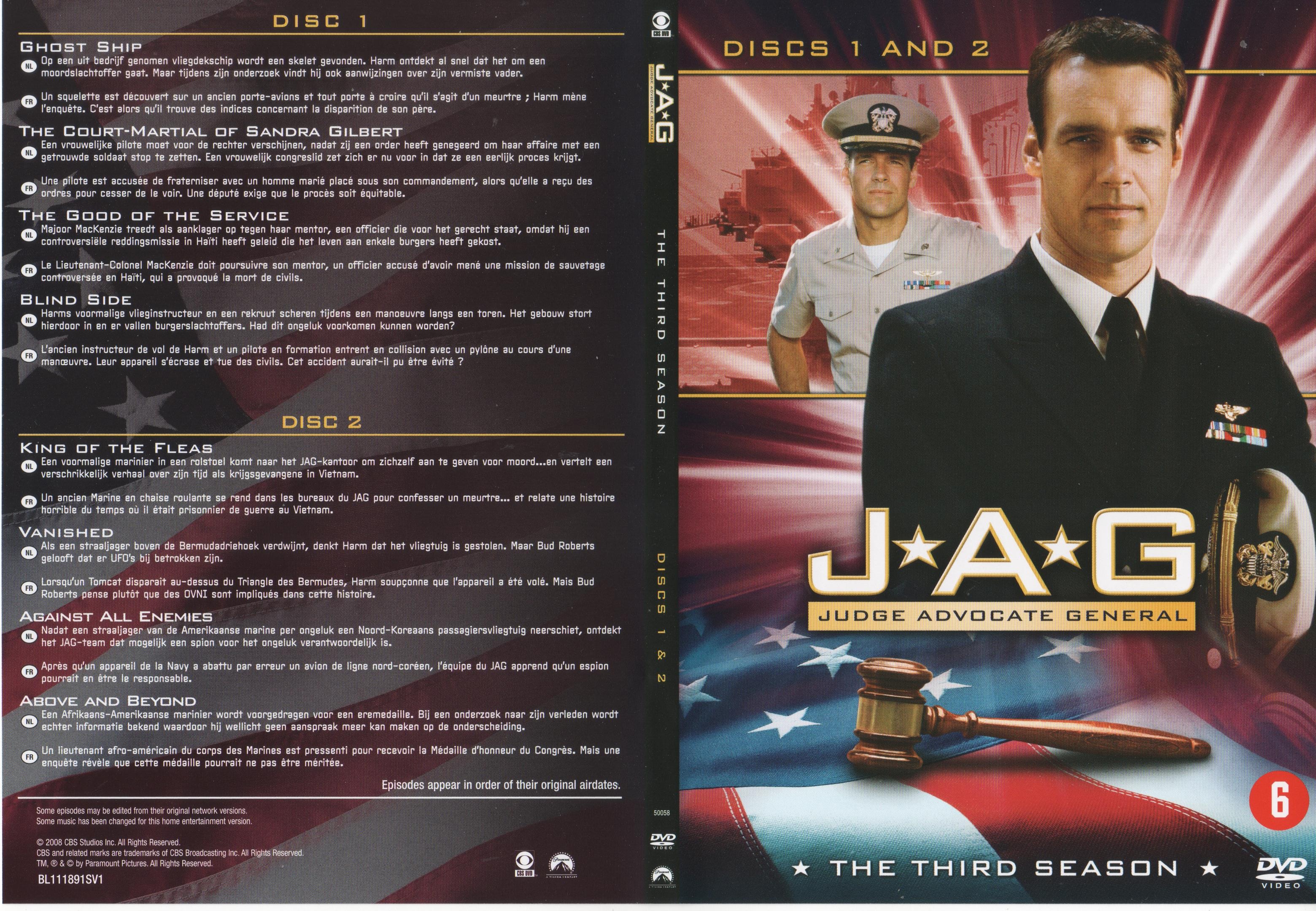 Jaquette DVD JAG Saison 3 DVD 1