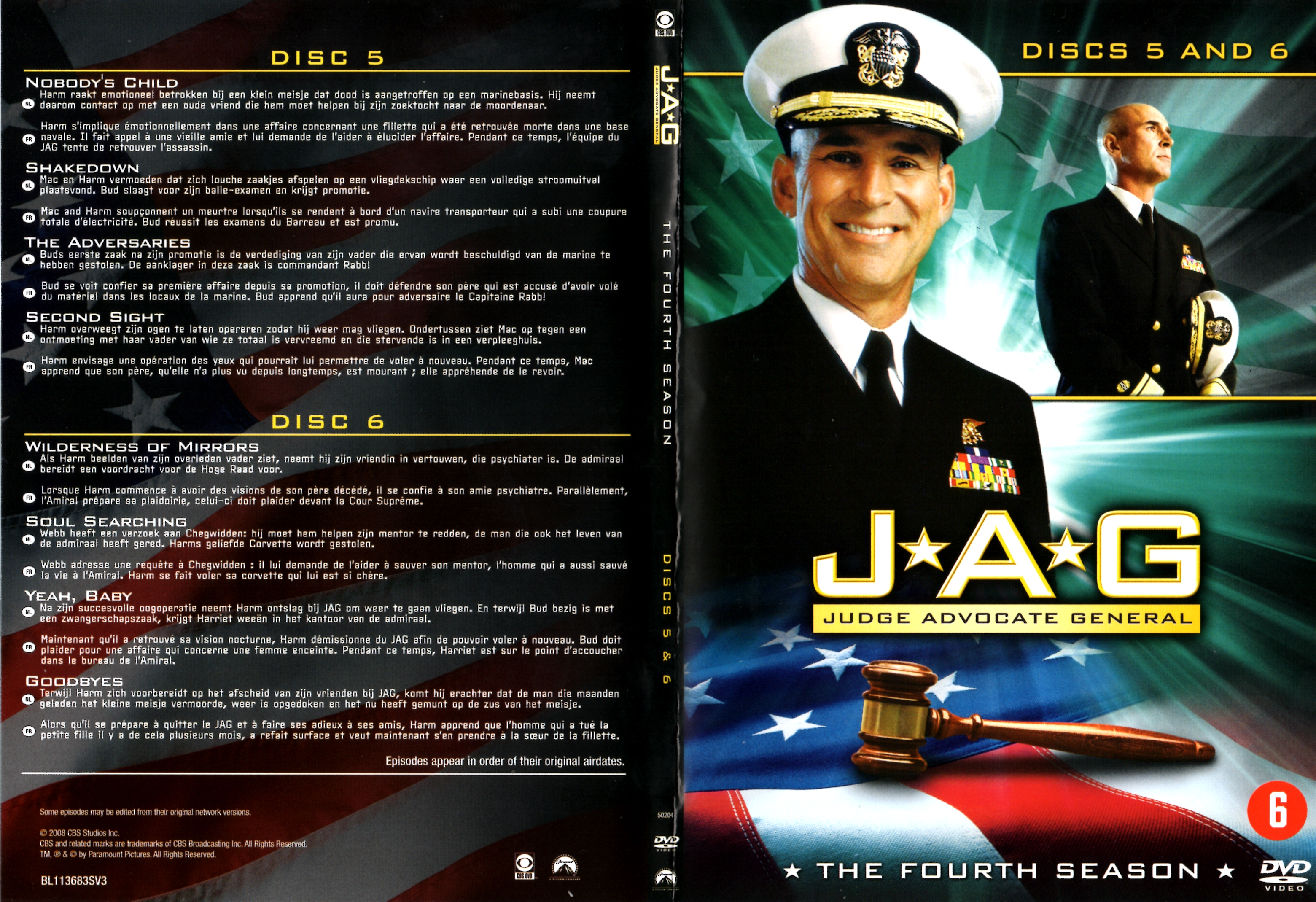 Jaquette DVD JAG Saison 4 DVD 3