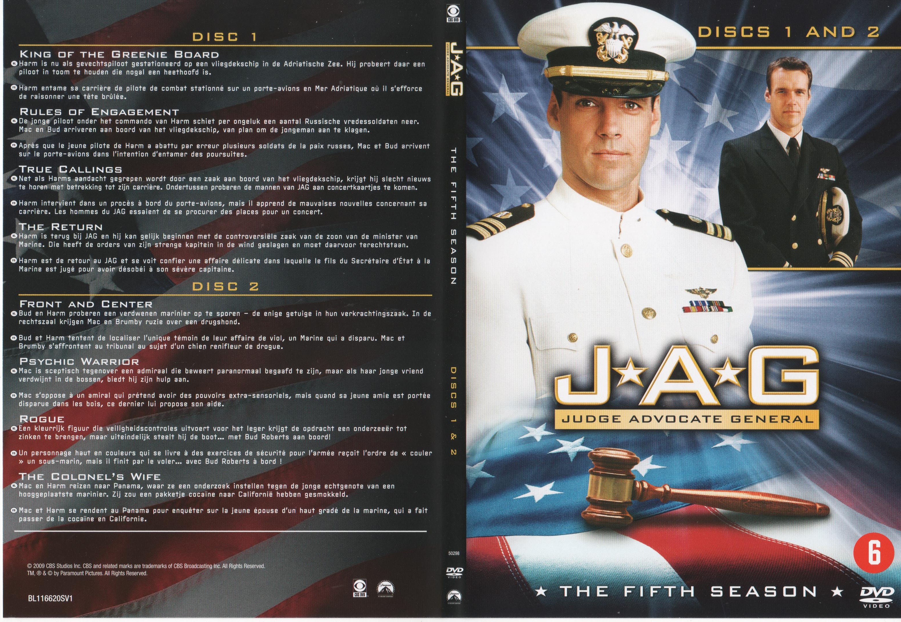 Jaquette DVD JAG Saison 5 DVD 1