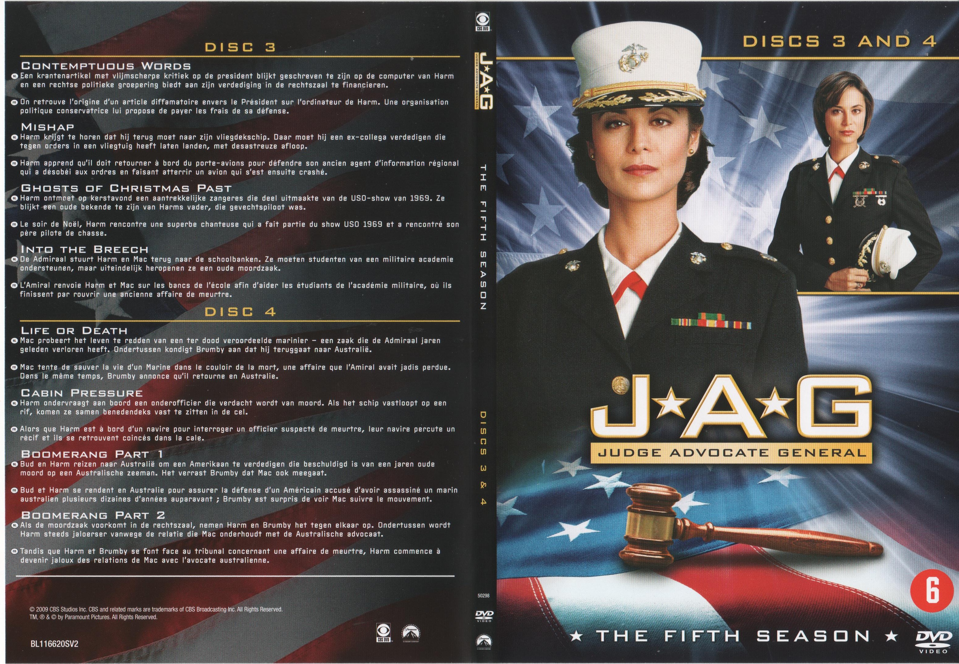 Jaquette DVD JAG Saison 5 DVD 2