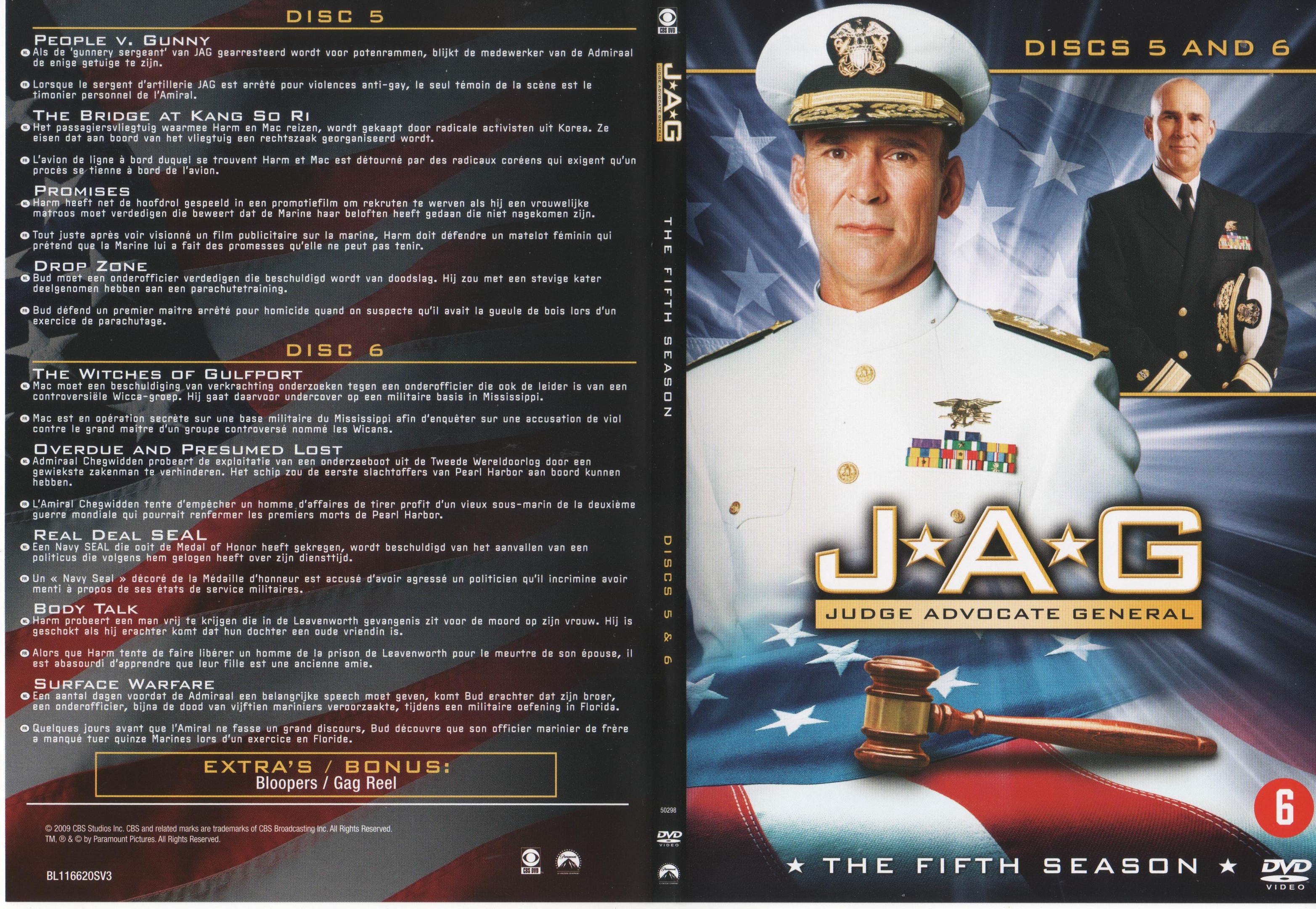 Jaquette DVD JAG Saison 5 DVD 3