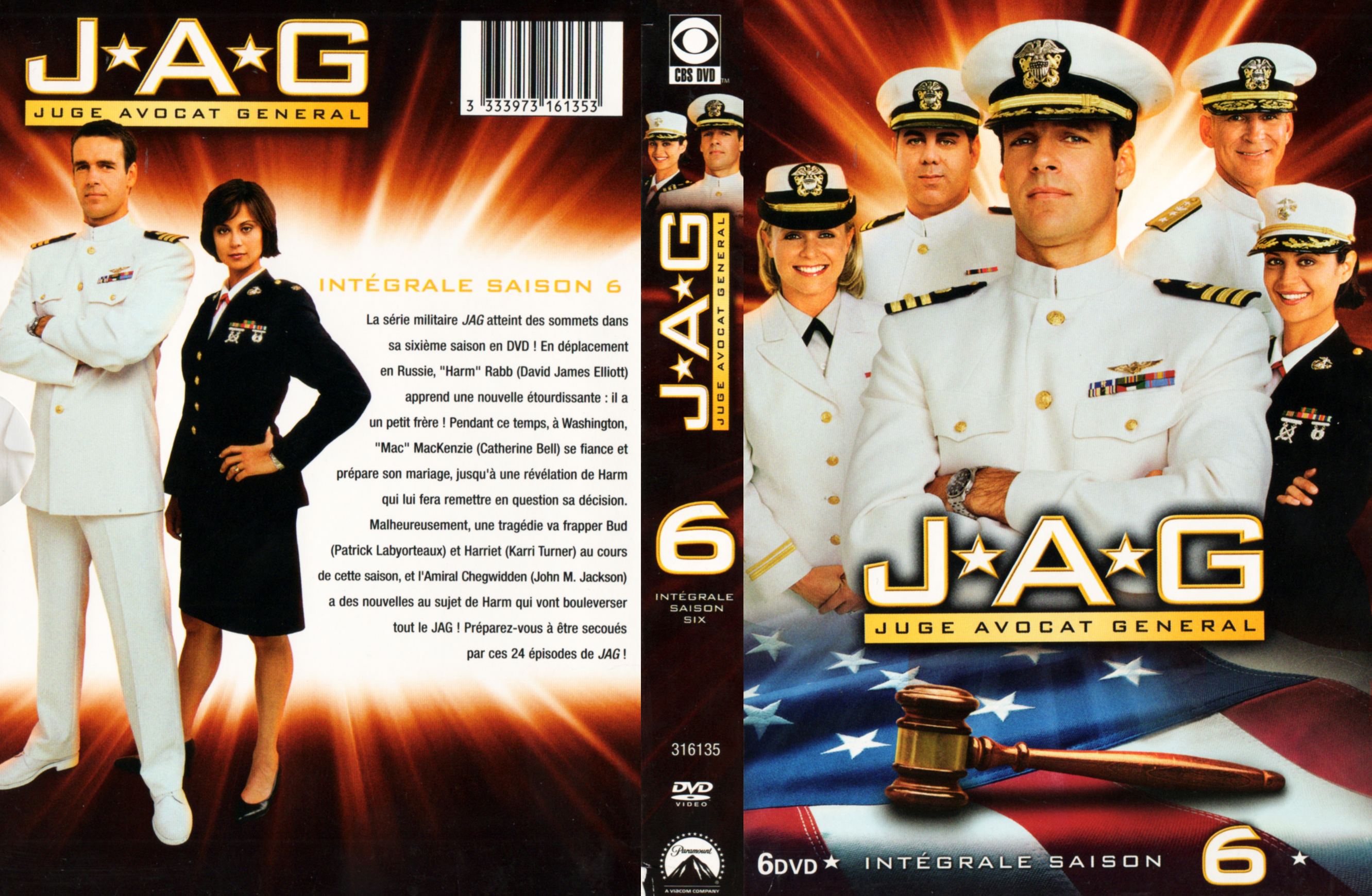 Jaquette DVD JAG Saison 6 COFFRET