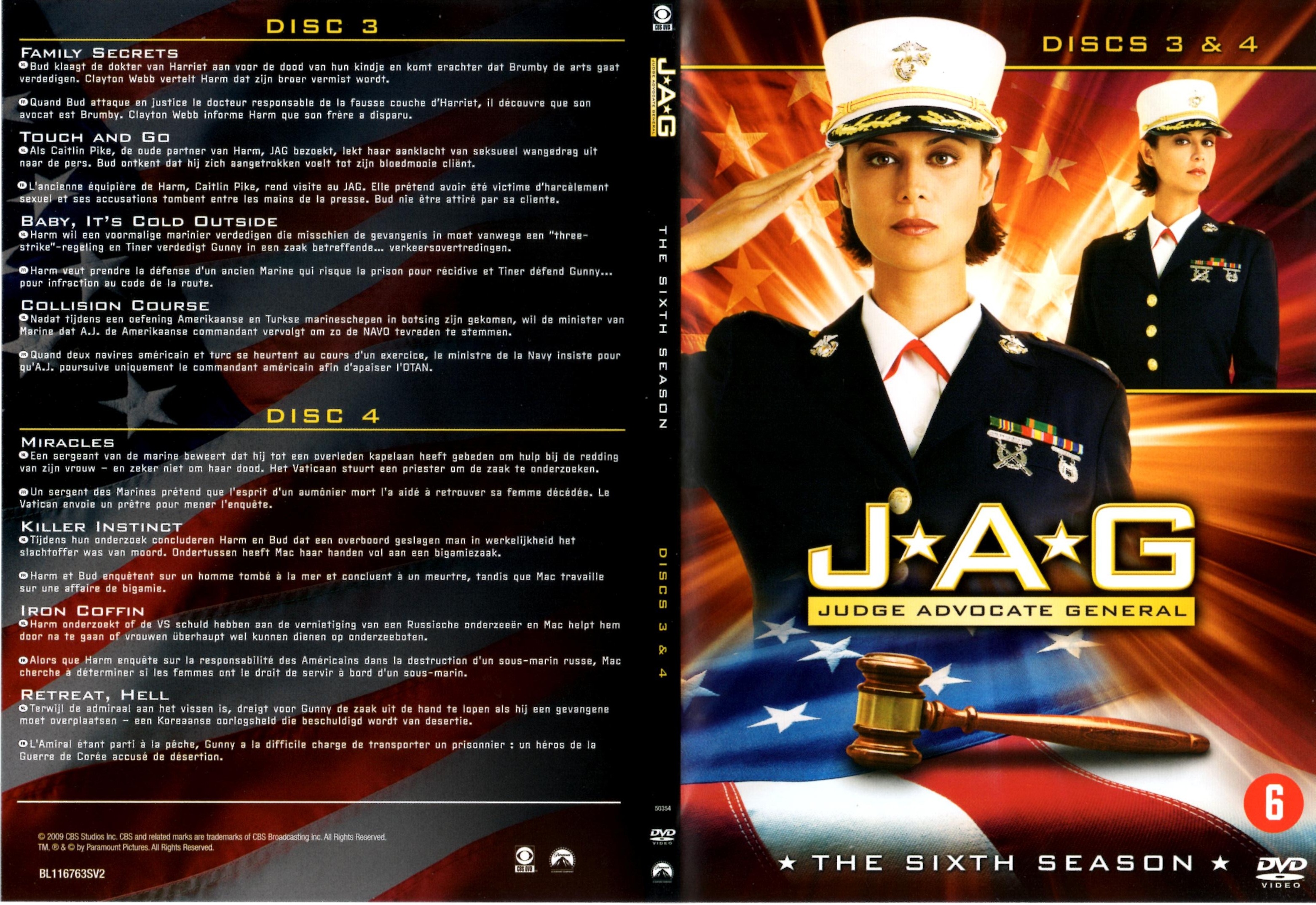 Jaquette DVD JAG Saison 6 DVD 2