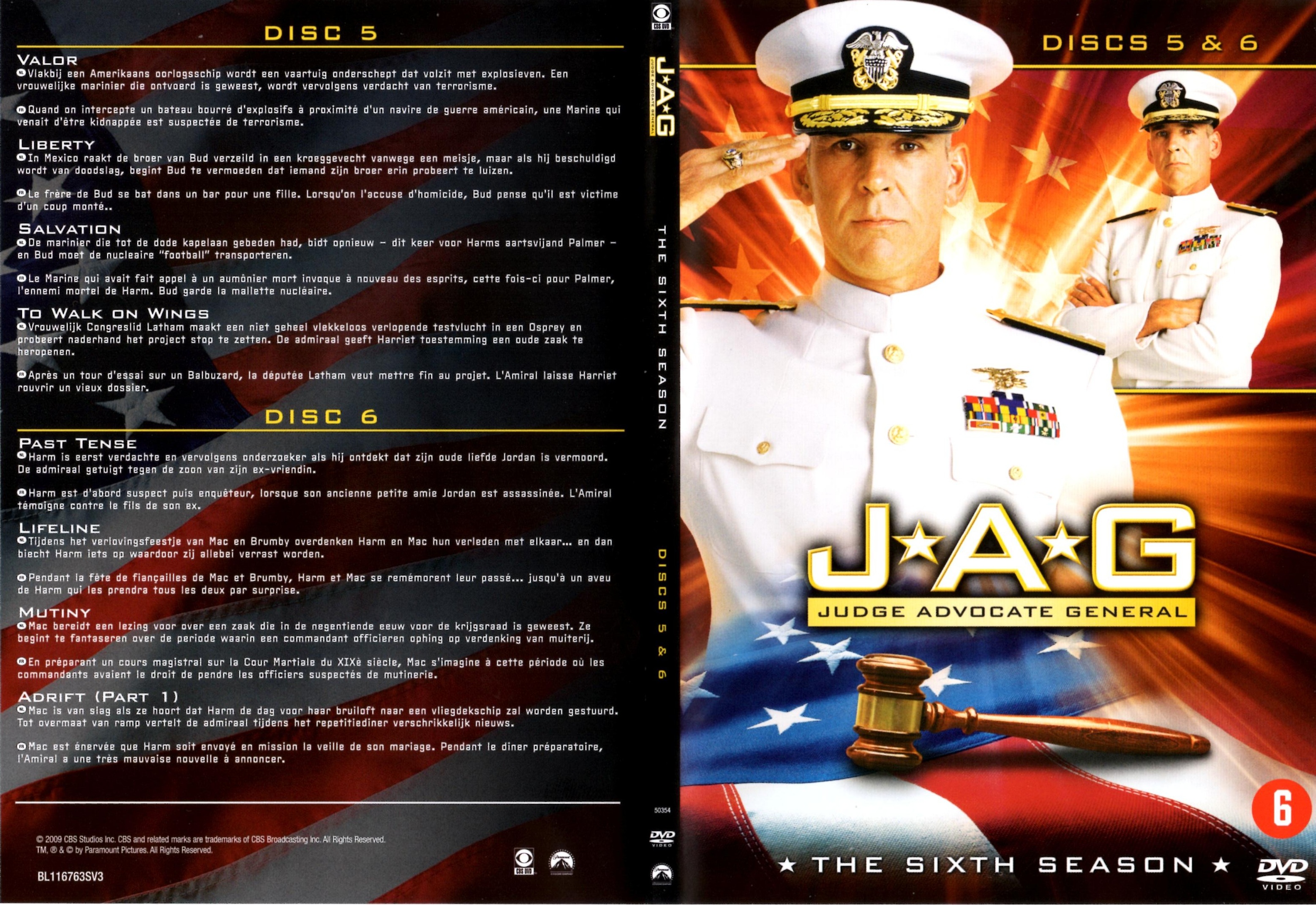 Jaquette DVD JAG Saison 6 DVD 3
