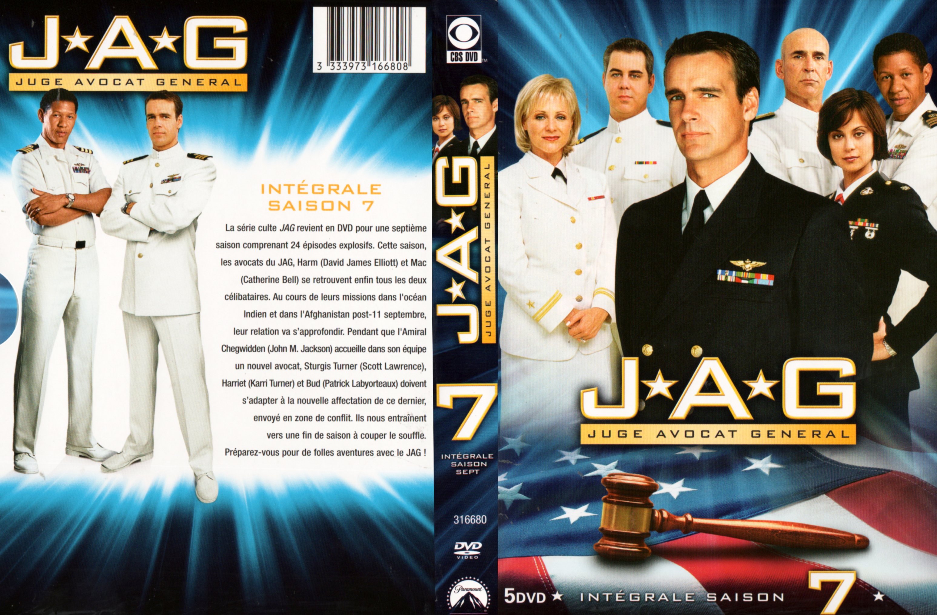 Jaquette DVD JAG Saison 7 COFFRET