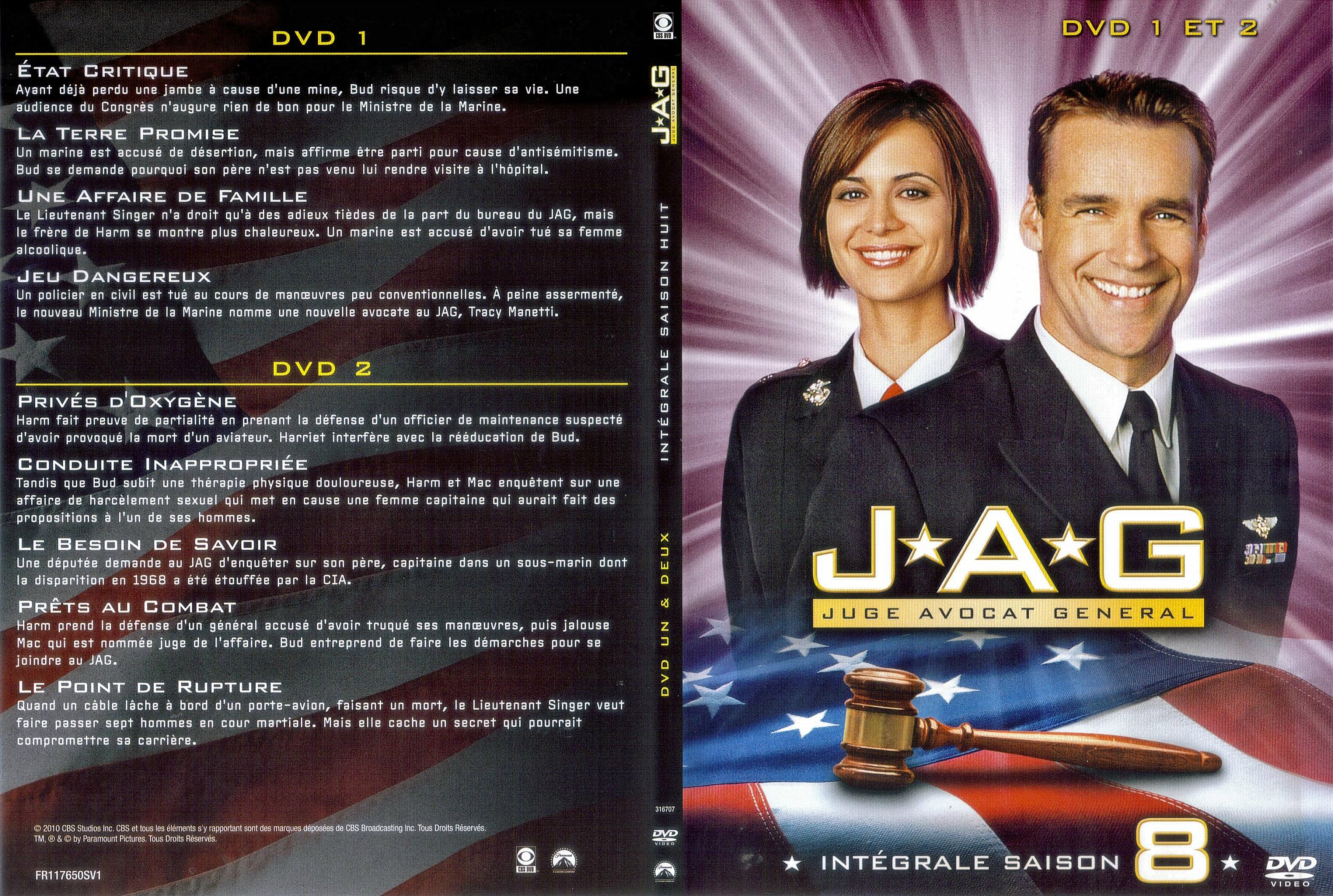Jaquette DVD JAG Saison 8 DVD 1-2