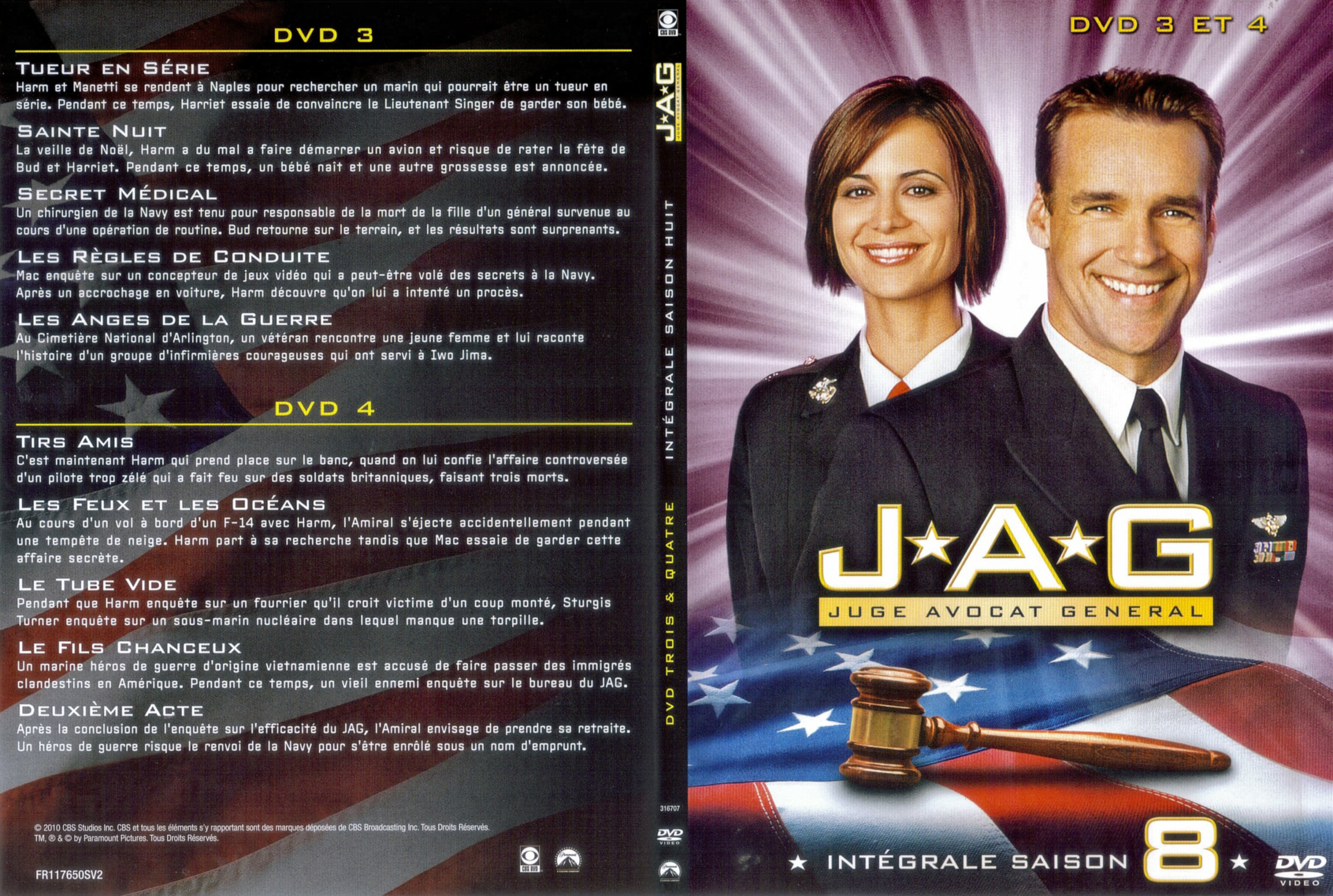 Jaquette DVD JAG Saison 8 DVD 3-4