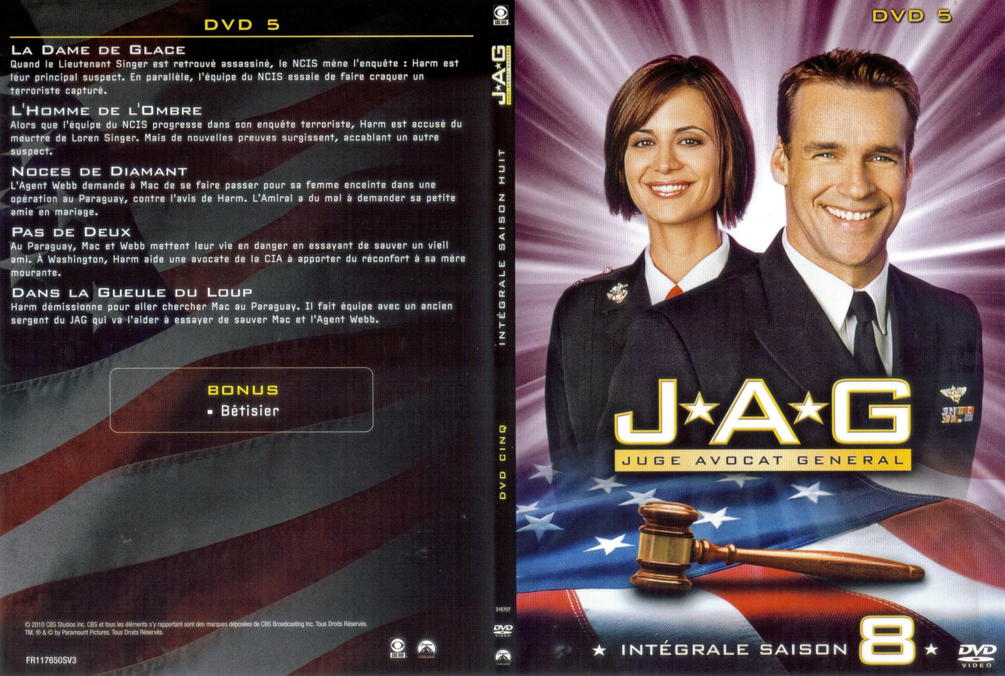 Jaquette DVD JAG Saison 8 DVD 5