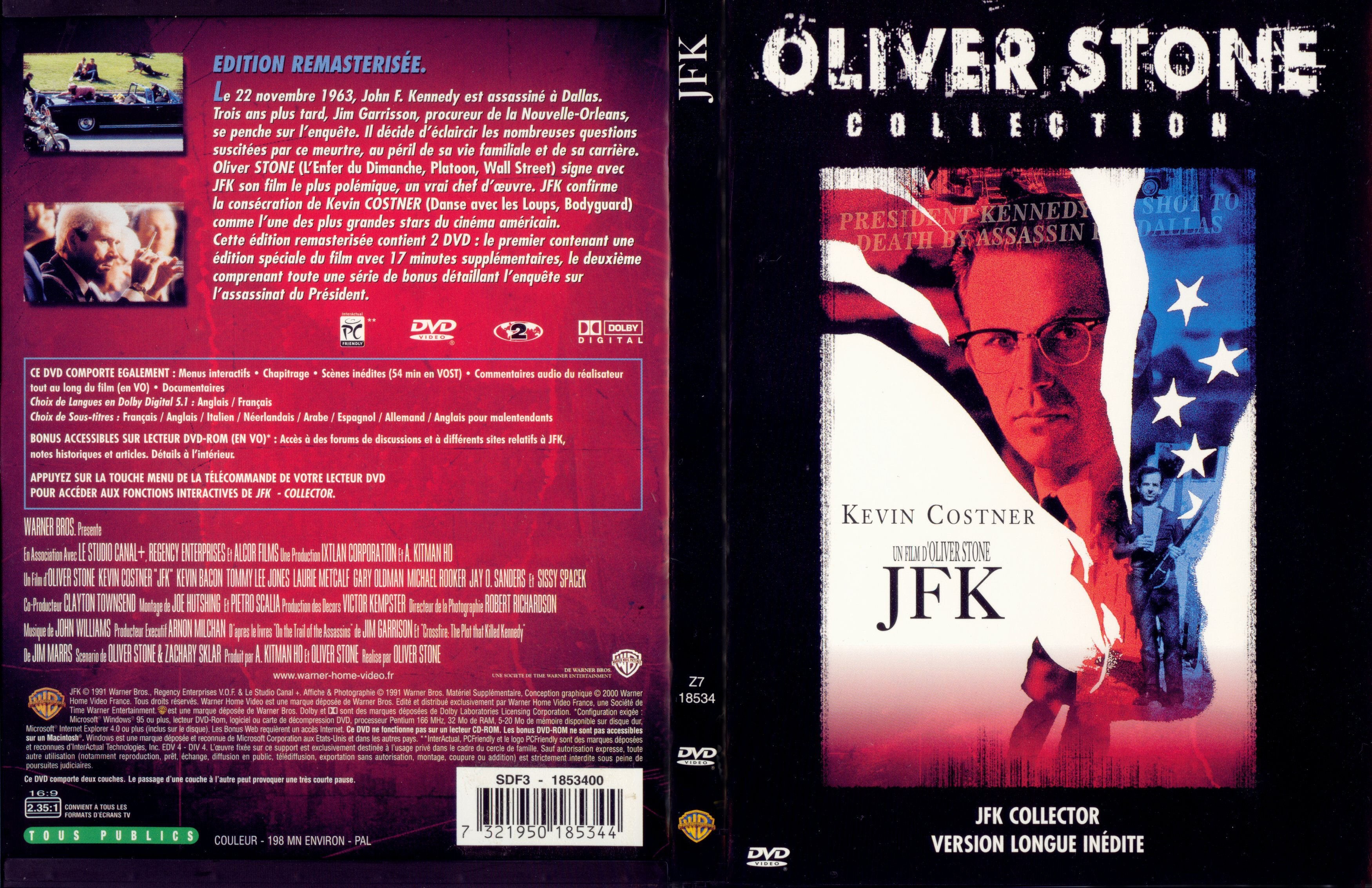 Jaquette DVD JFK