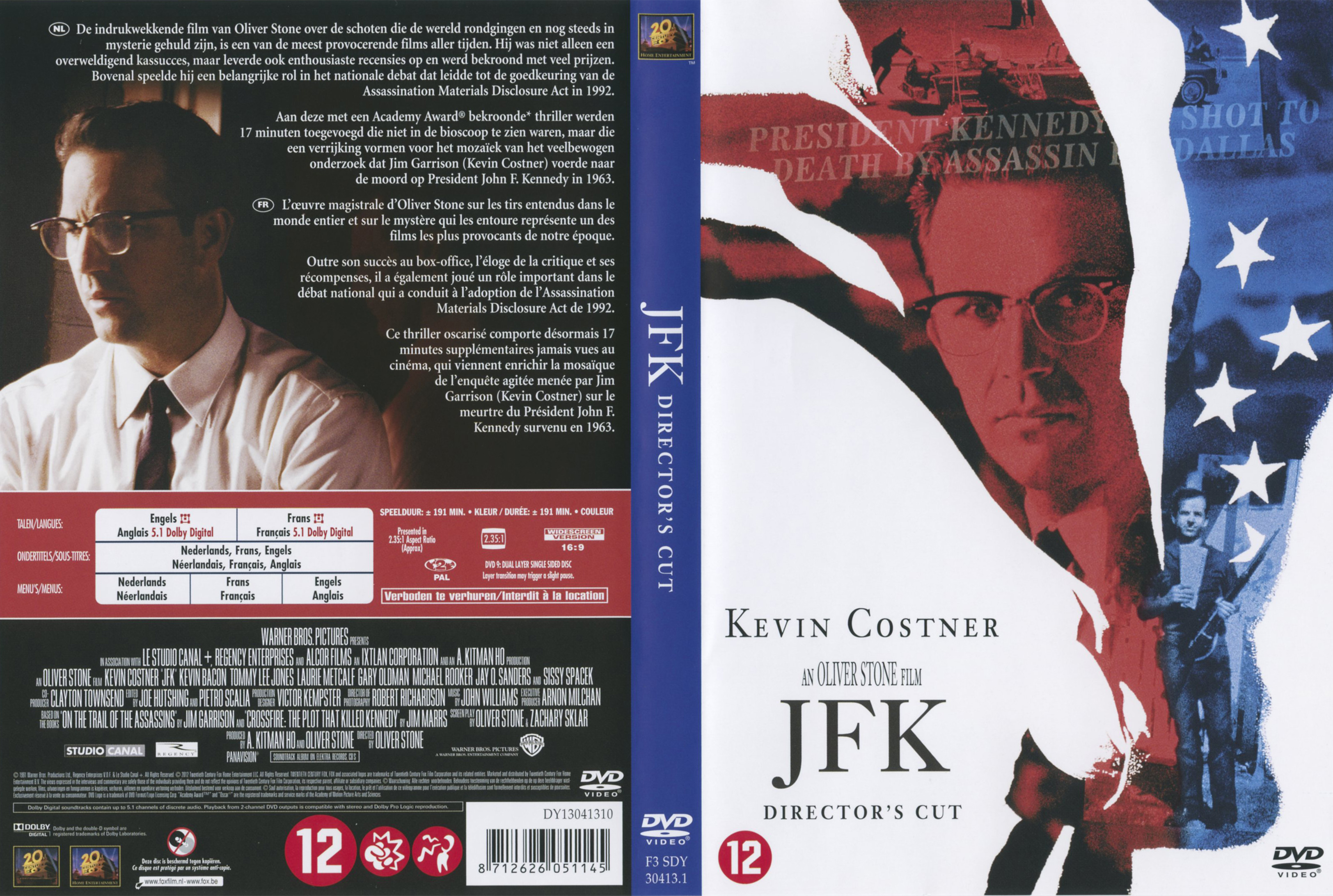 Jaquette DVD JFK v2