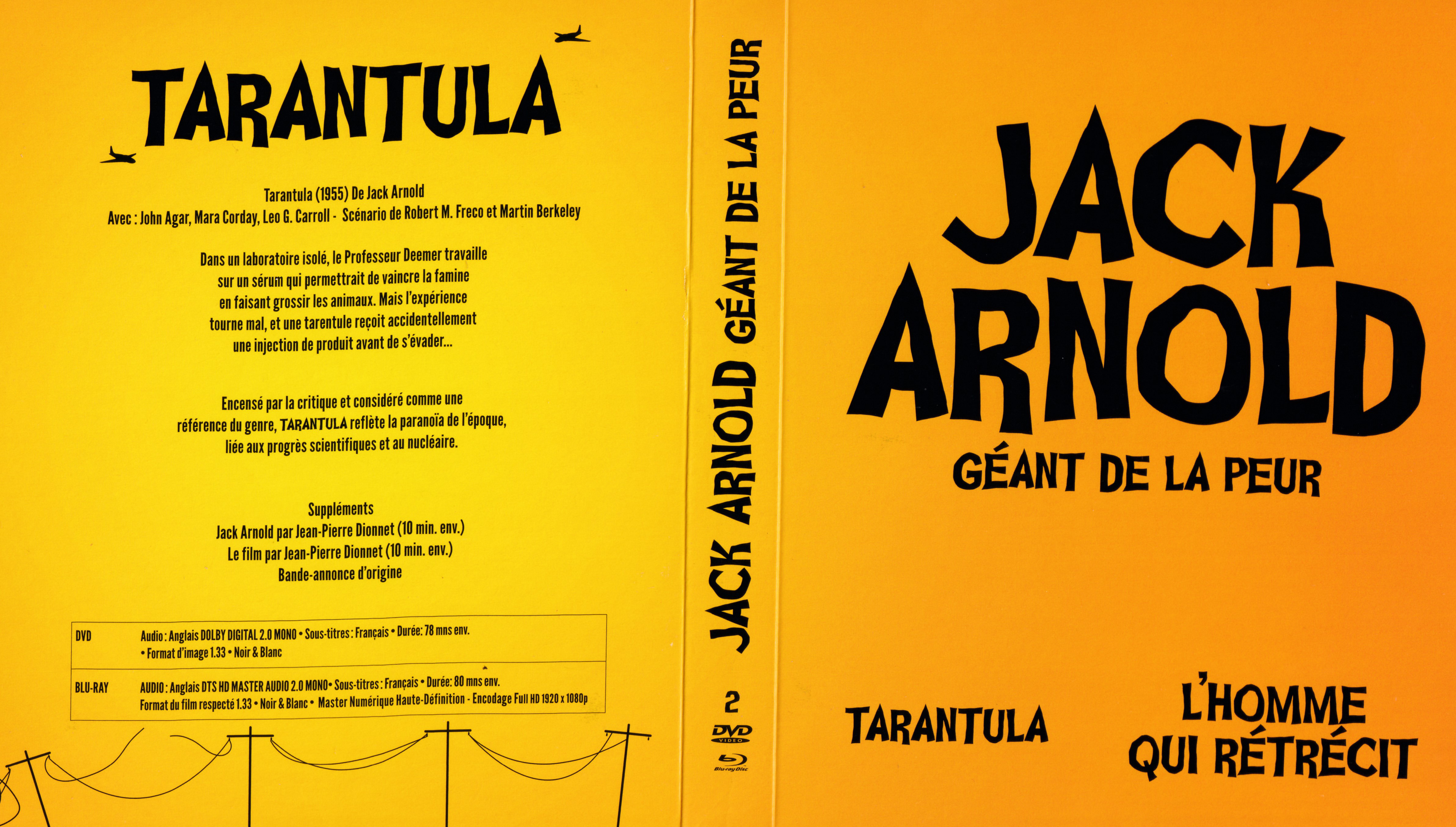 Jaquette DVD Jack Arnold Gant de la peur COFFRET (BLU-RAY)