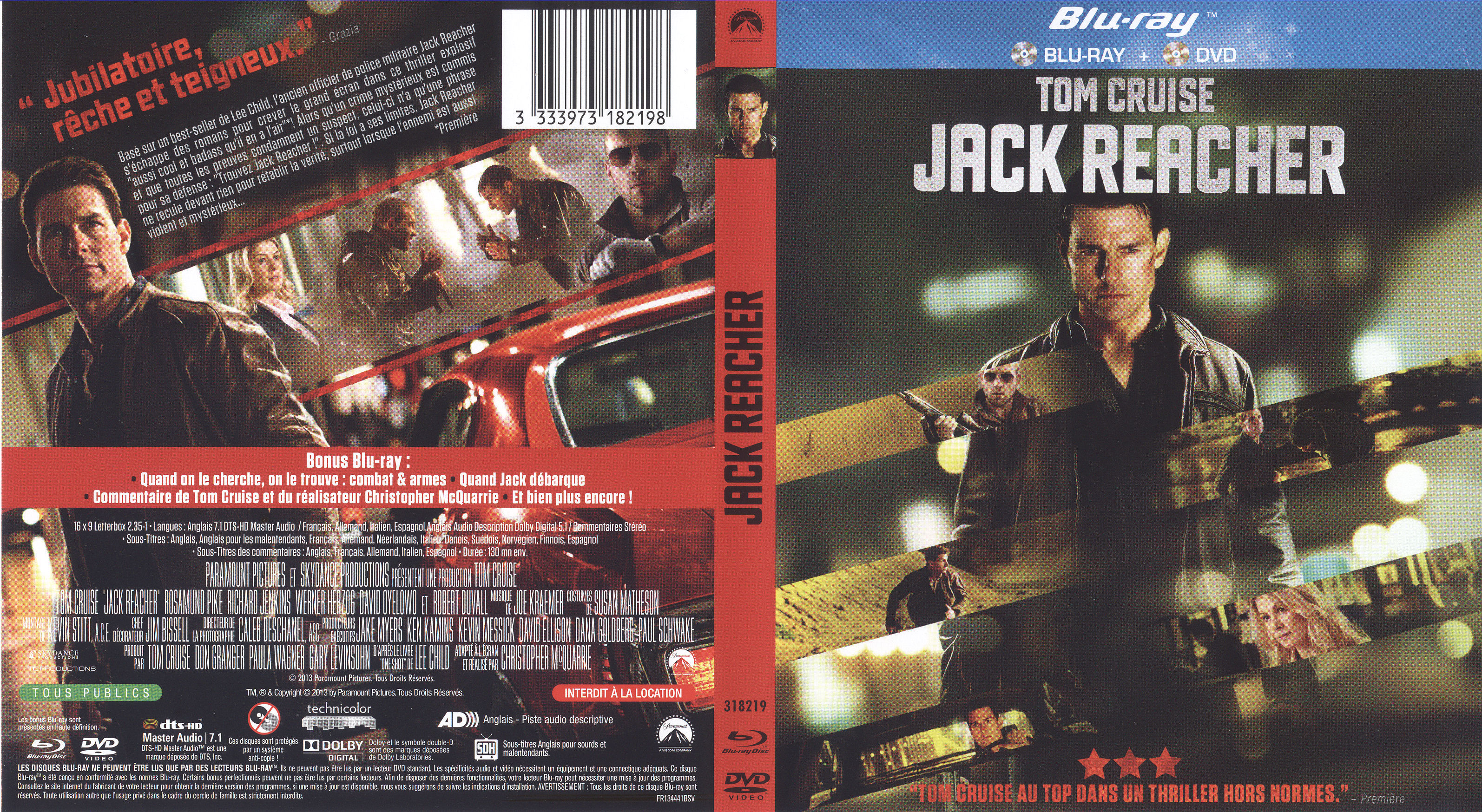 Jaquette DVD Jack Reacher (BLU-RAY)