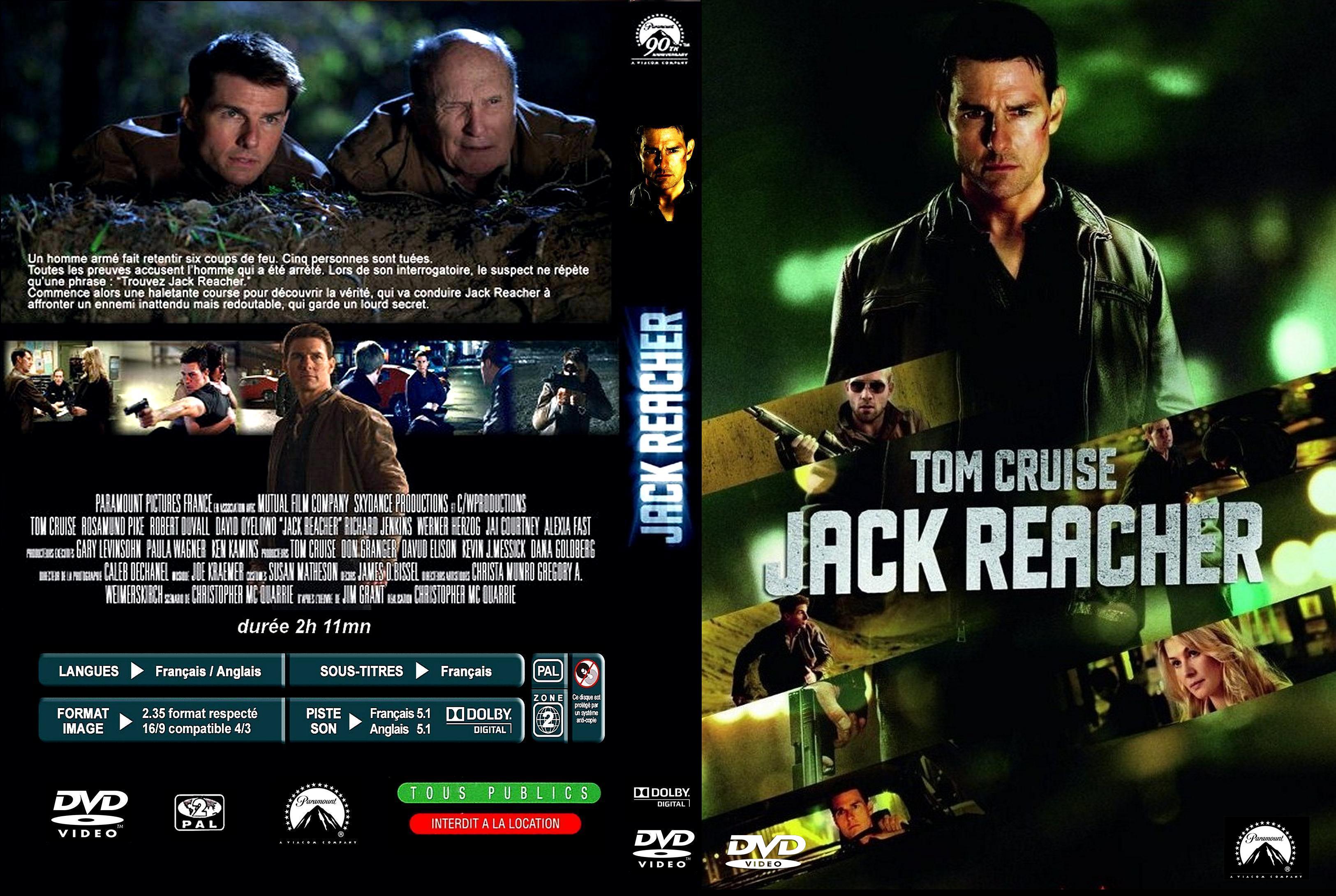 Jaquette DVD Jack Reacher custom v2