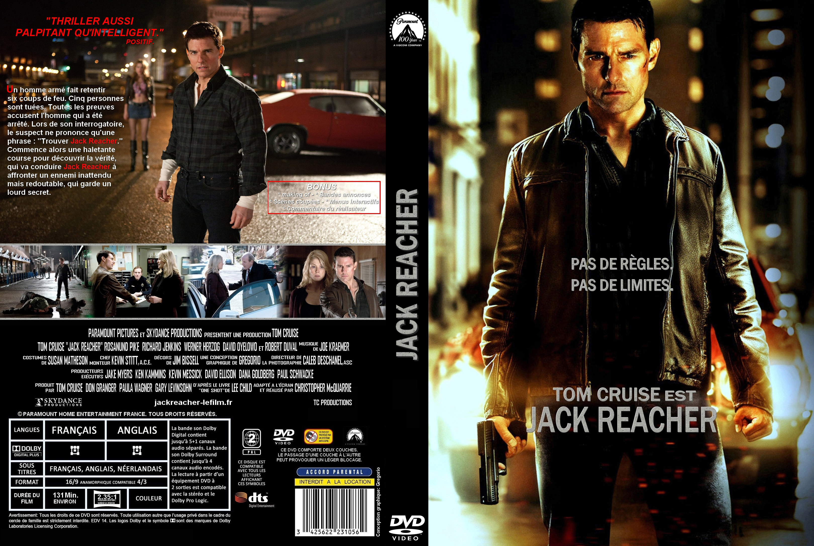 Jaquette DVD Jack Reacher custom v3
