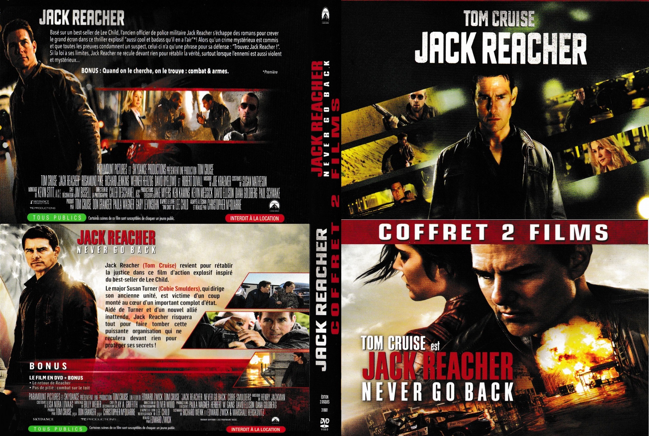 Jaquette DVD Jack Reacher integrale custom
