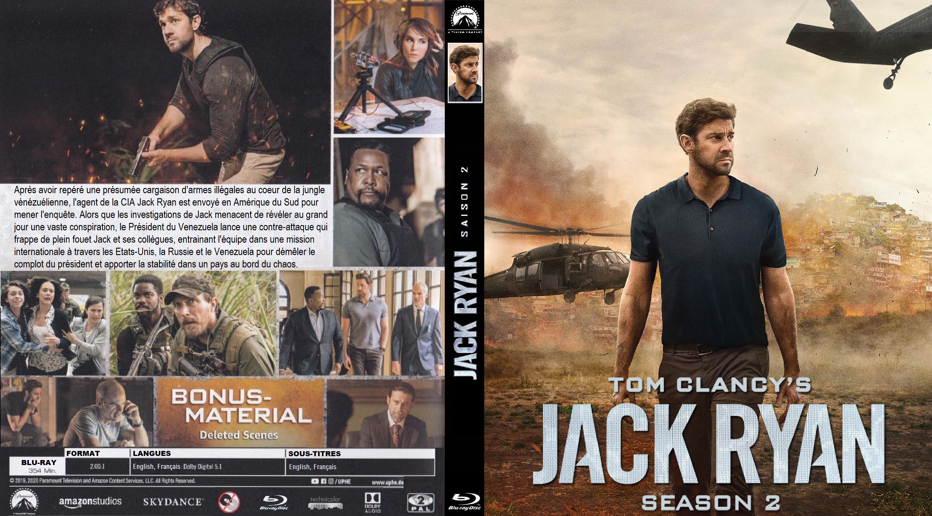 Jaquette DVD Jack Ryan saison 2 custom (BLU-RAY)