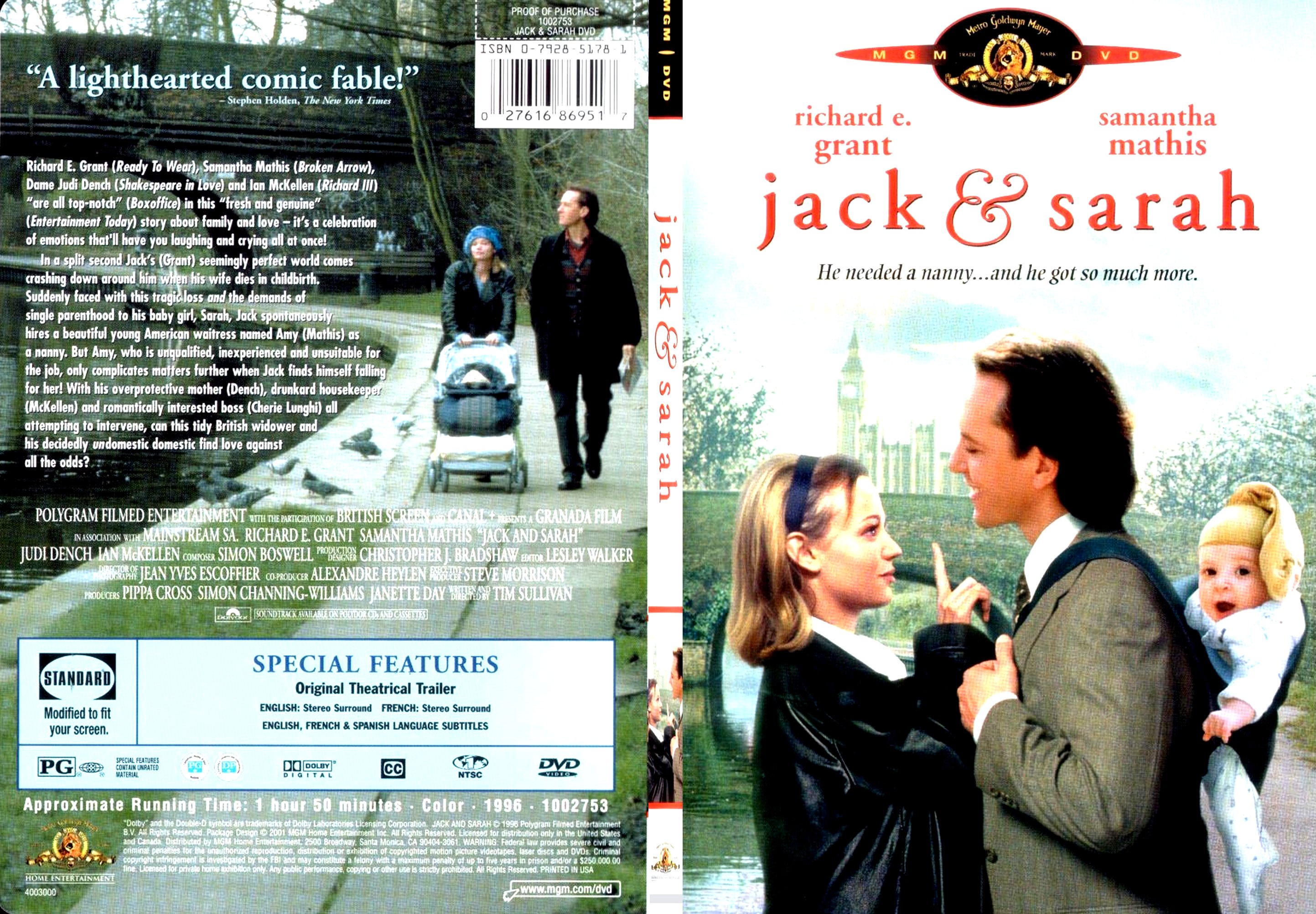 Jaquette DVD Jack et Sarah Zone 1 - SLIM