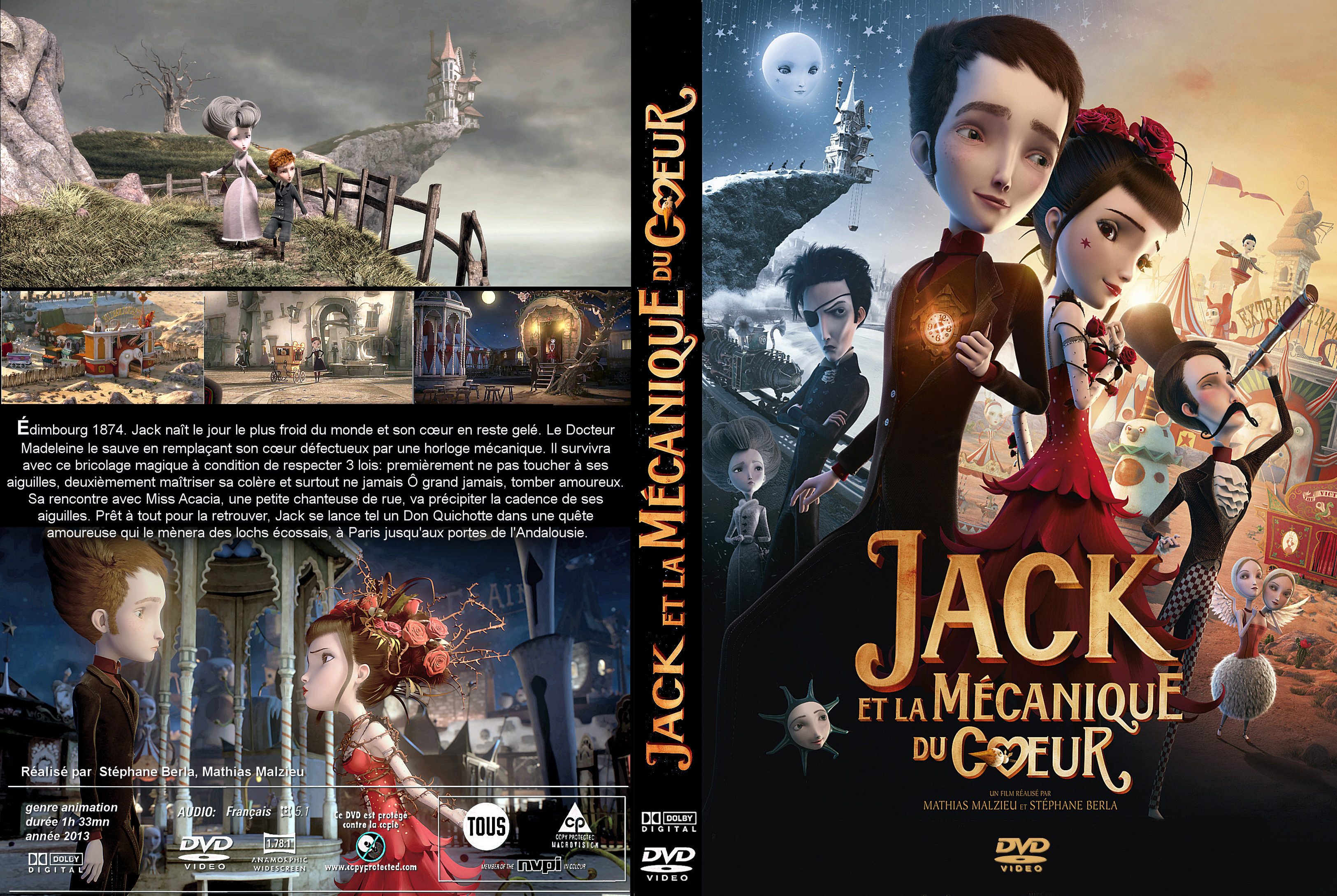 Jaquette DVD Jack et la mcanique du coeur custom