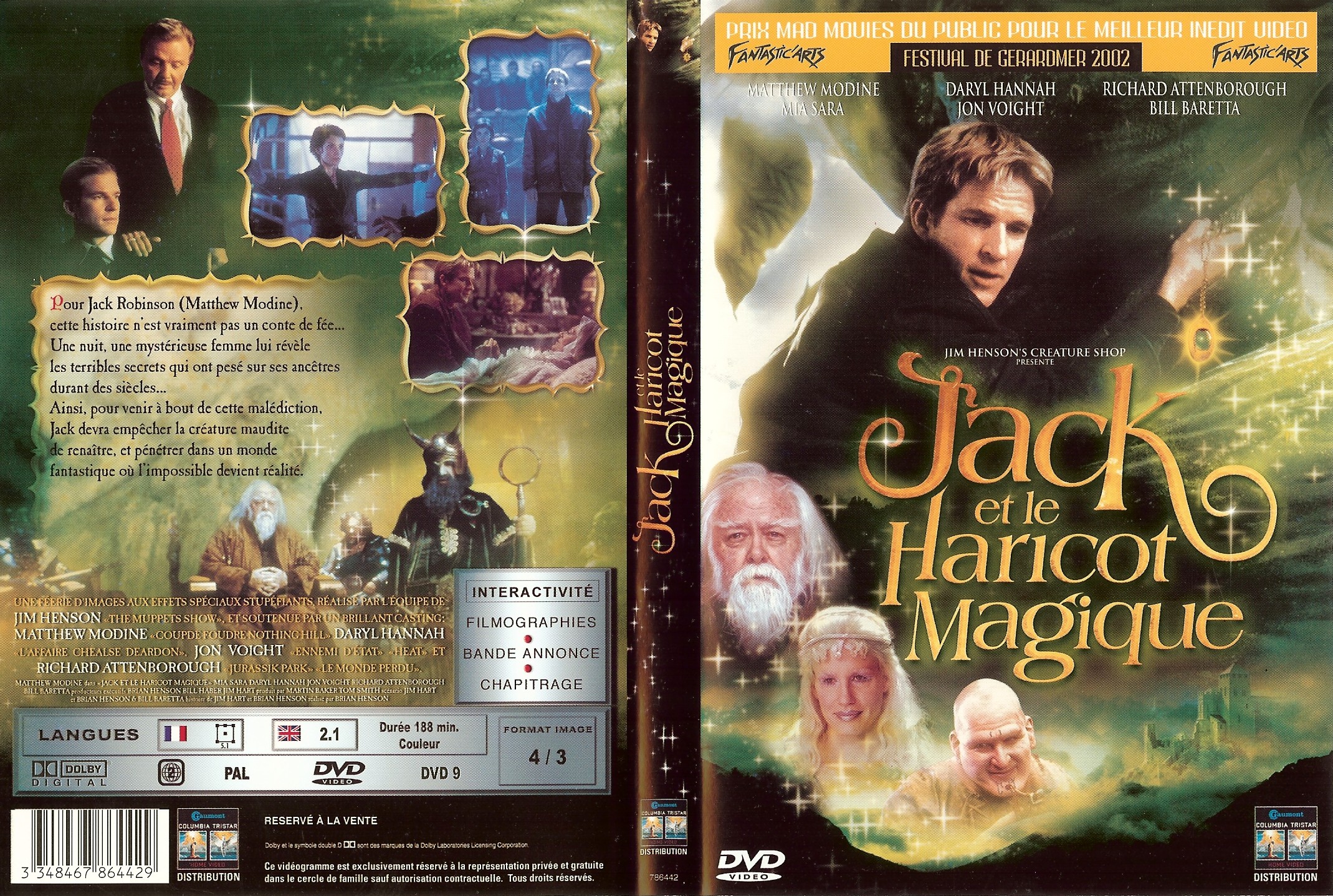 Jaquette DVD Jack et le haricot magique (Matthew Modine)